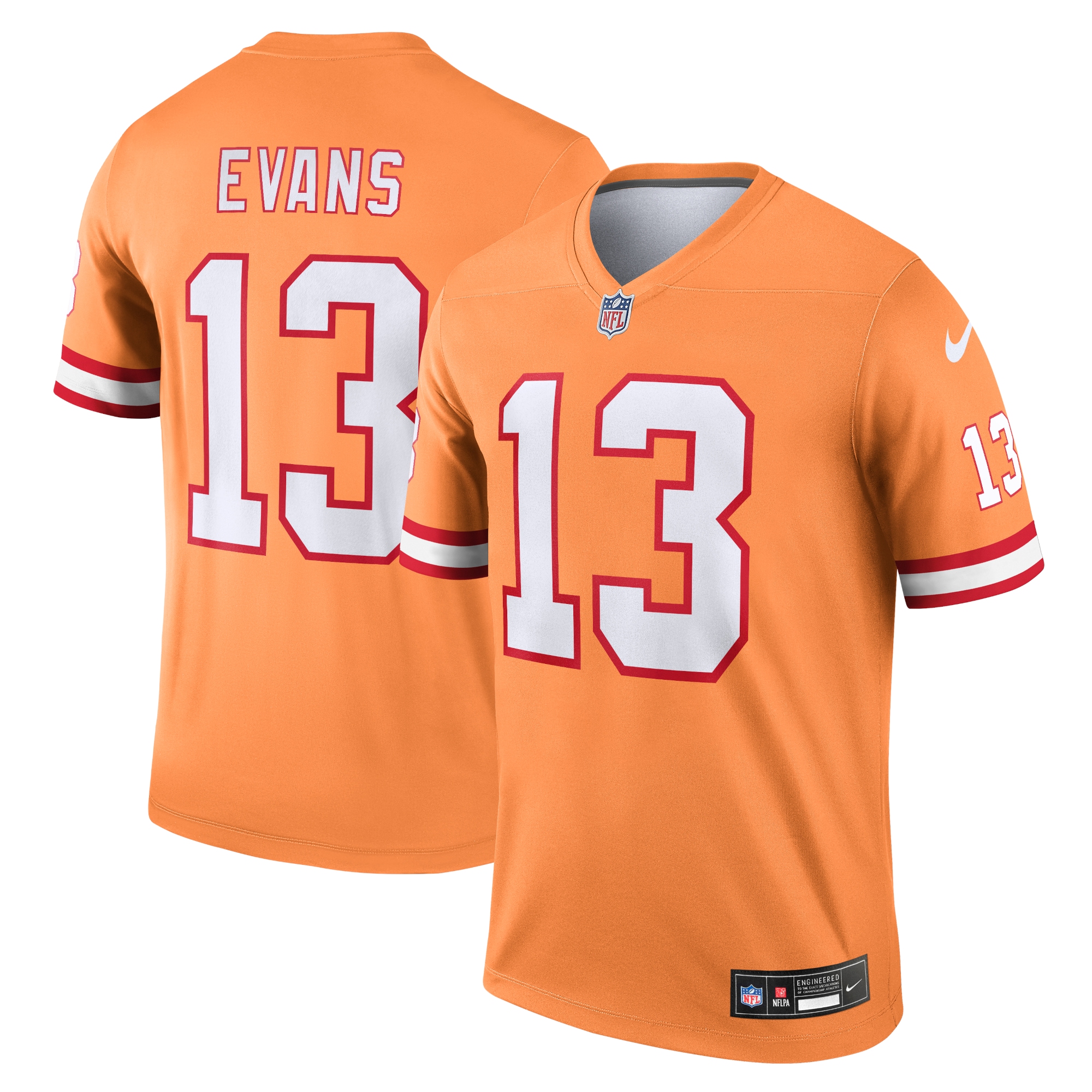 Men's Tampa Bay Buccaneers Mike Evans Orange Alternate Legend Player Performance Top JS3703 nicesnker