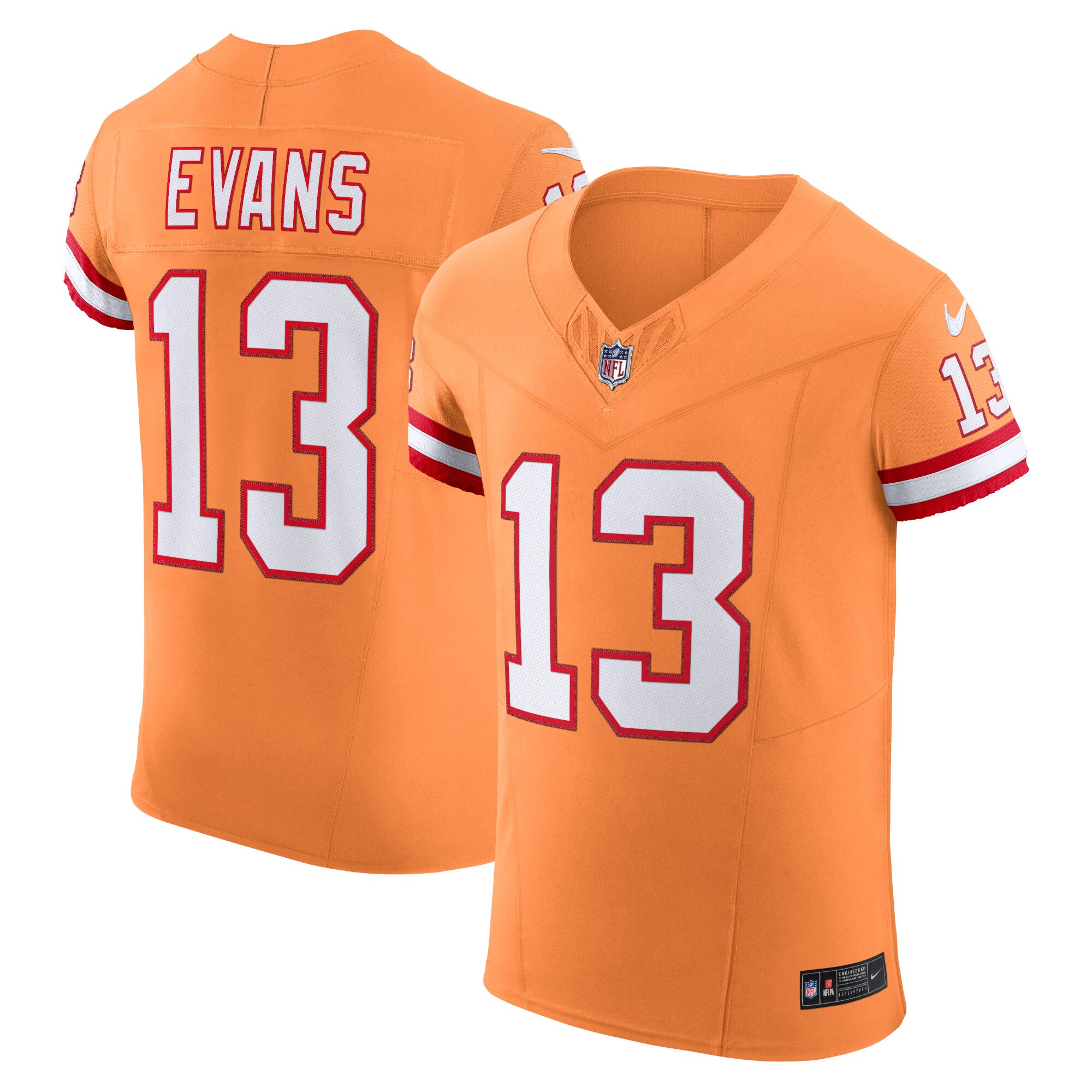 Men's Tampa Bay Buccaneers Mike Evans Orange Alternate Vapor F.U.S.E. Elite Jersey JS9279 nicesnker