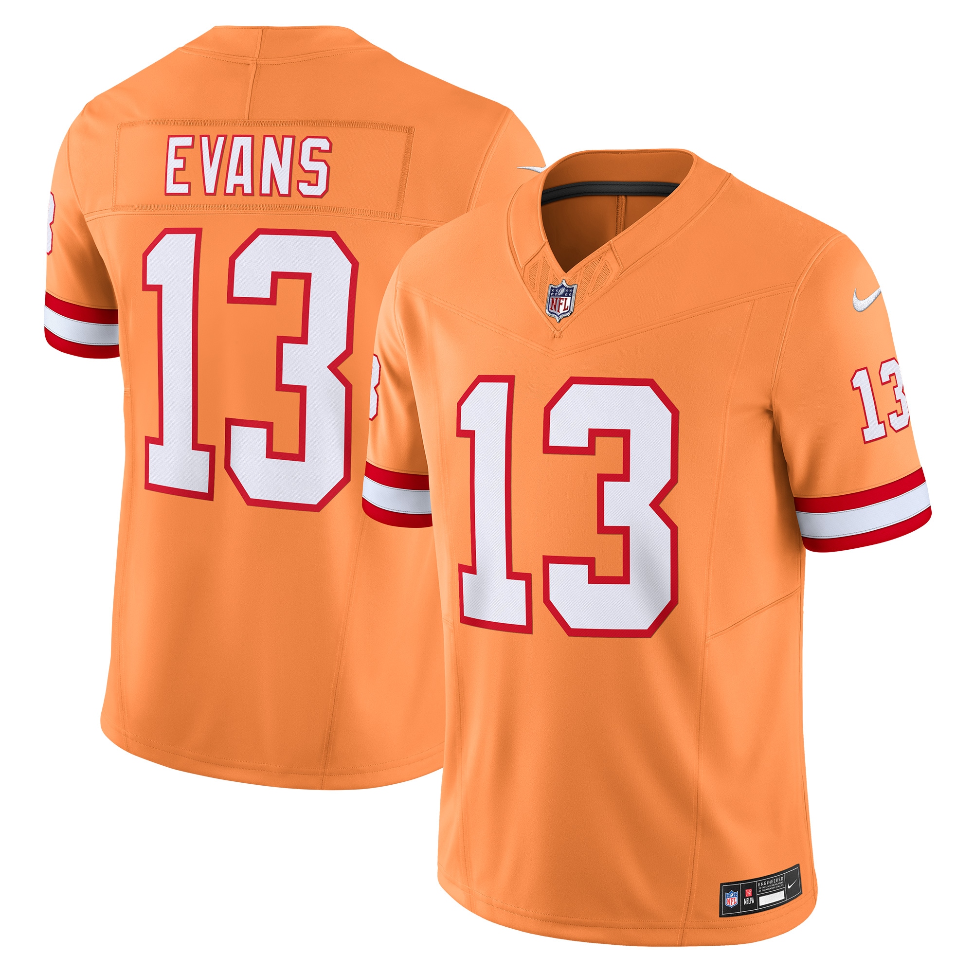 Men's Tampa Bay Buccaneers Mike Evans Orange Vapor F.U.S.E. Limited Jersey JS6386 nicesnker
