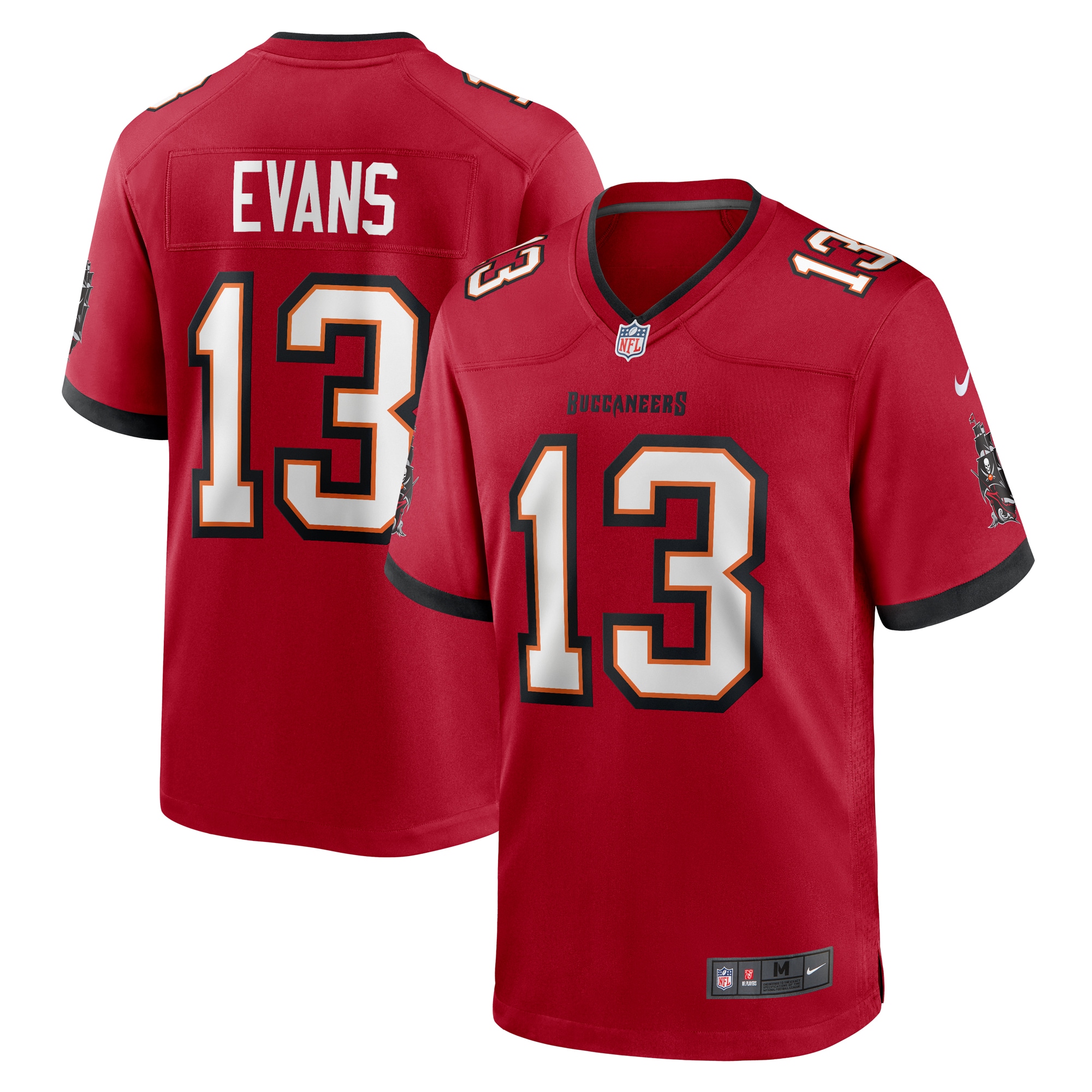 Men's Tampa Bay Buccaneers Mike Evans Red Game Jersey JS8341 nicesnker