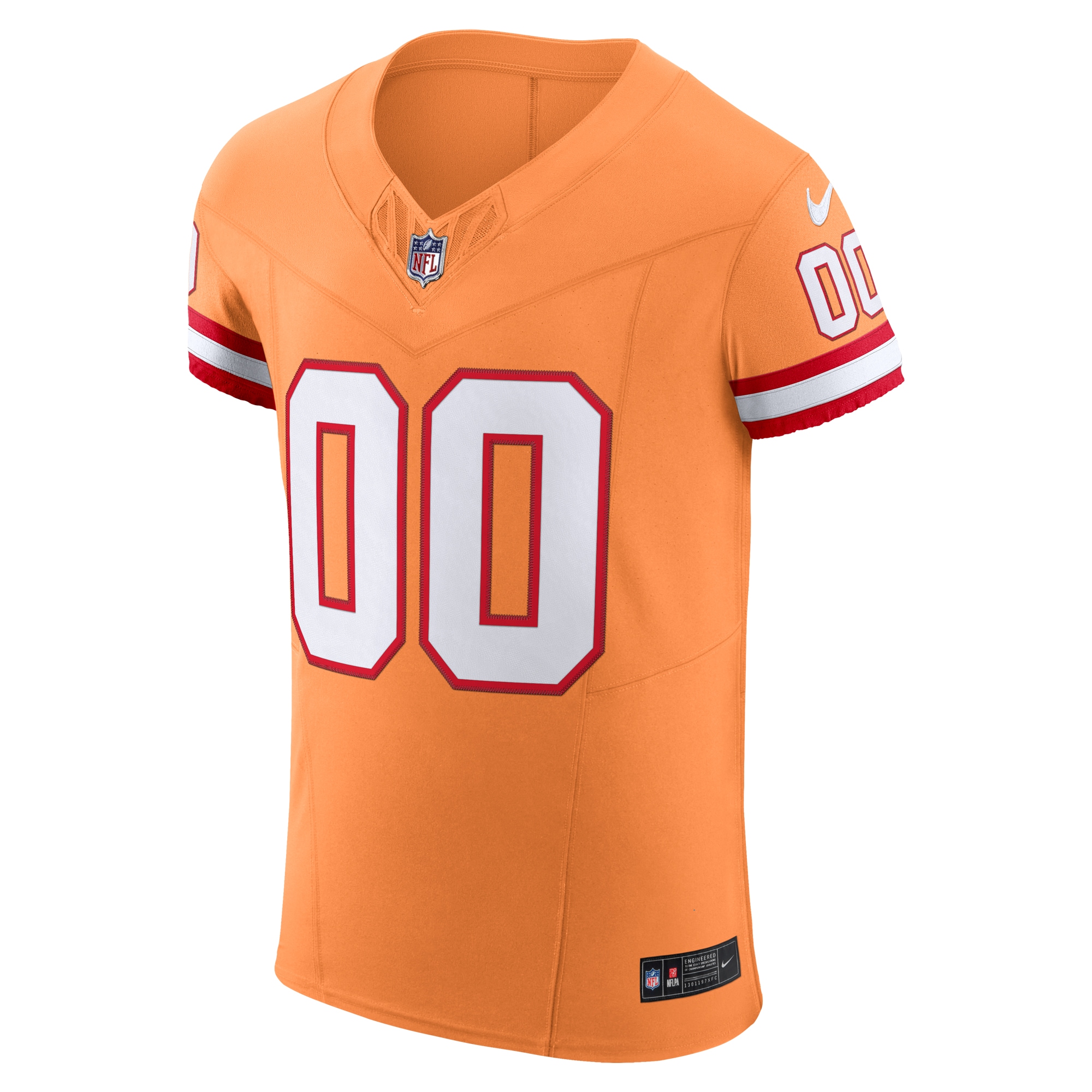 Alternative view of Men's Tampa Bay Buccaneers Orange Vapor F.U.S.E. Elite Custom Jersey JS5177 nicesnker