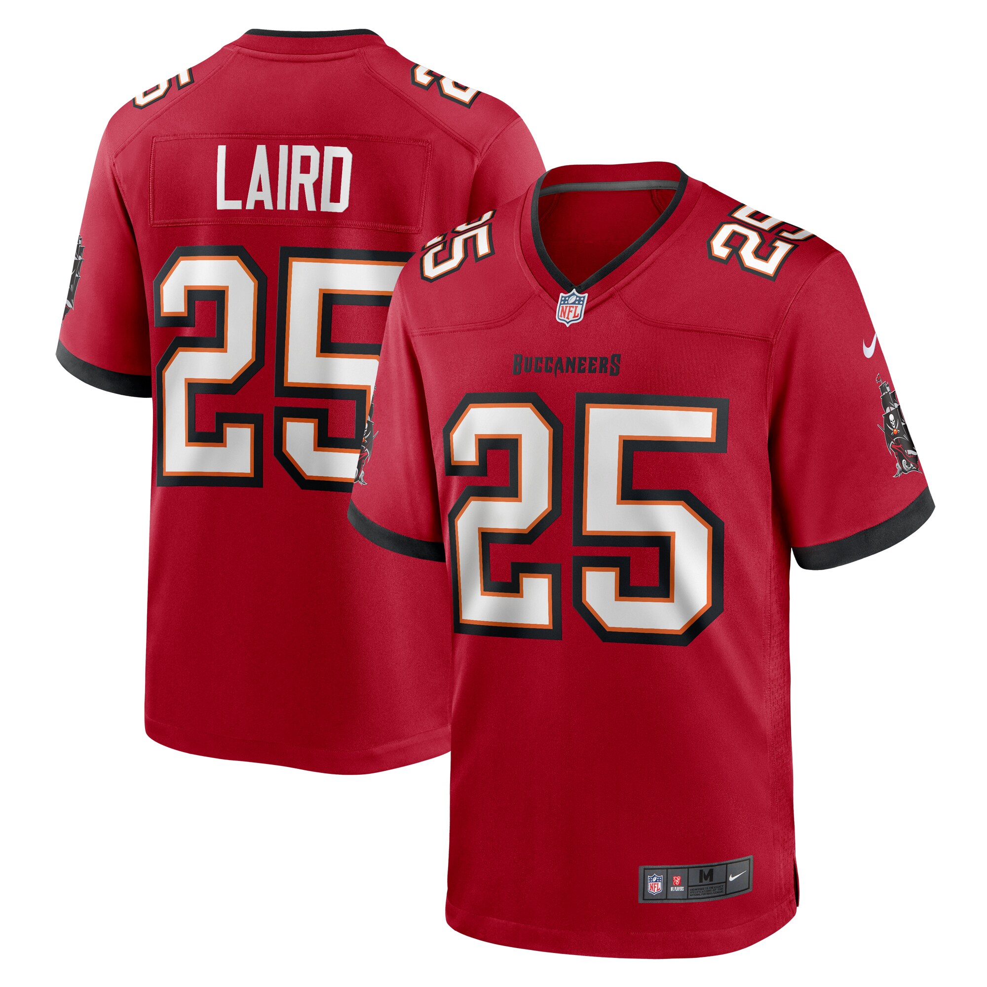 Men's Tampa Bay Buccaneers Patrick Laird Red Game Jersey JS8699 nicesnker