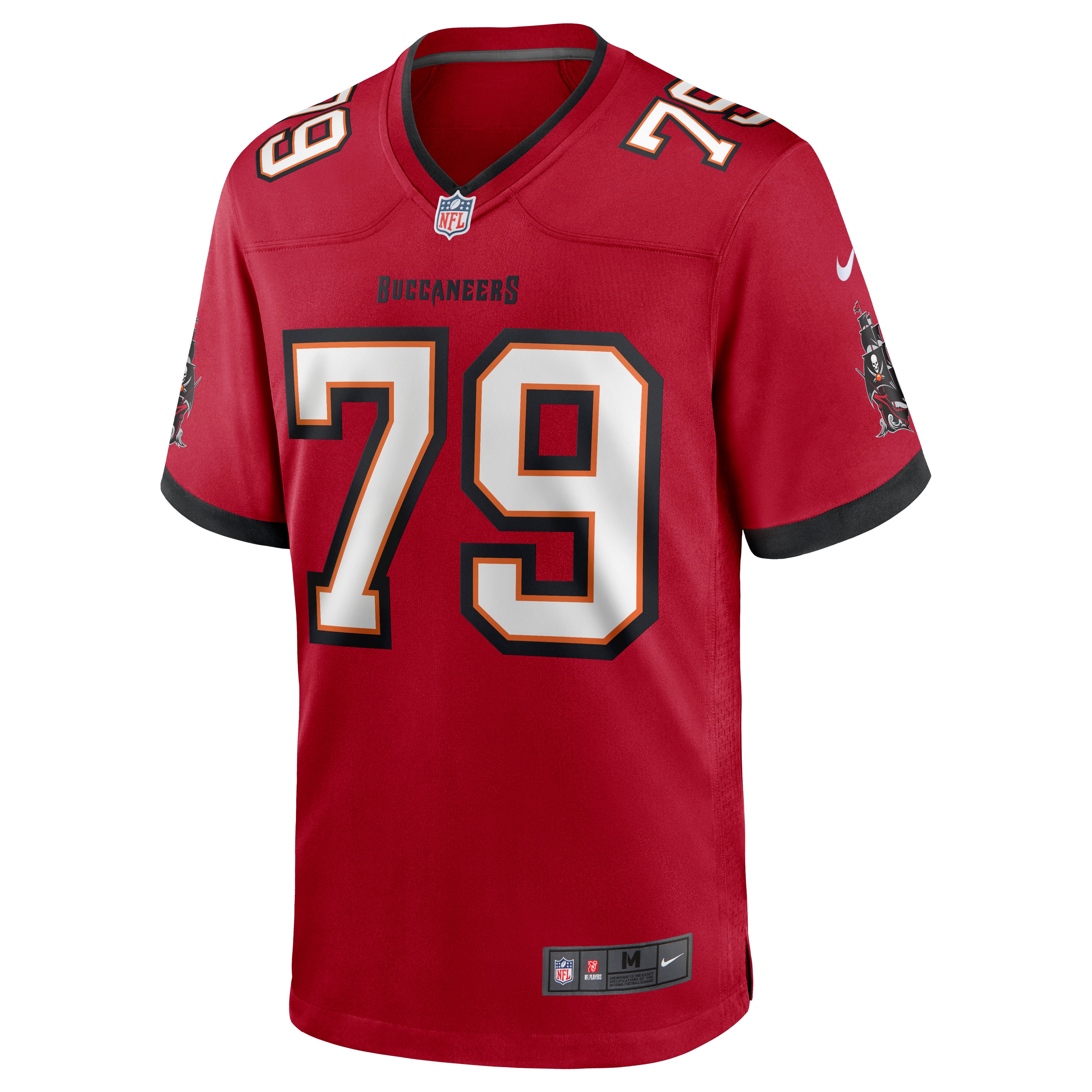Alternative view of Men's Tampa Bay Buccaneers Patrick O'Connor Red Game Jersey JS8028 nicesnker