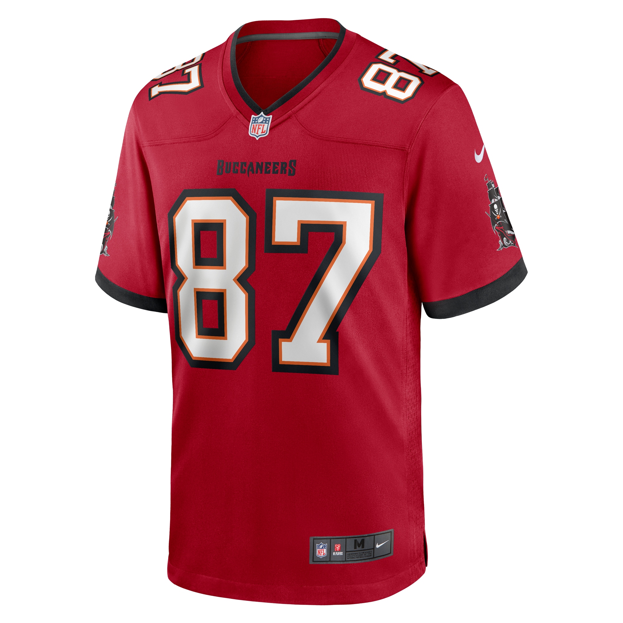 Alternative view of Men's Tampa Bay Buccaneers Payne Durham Red Game Jersey JS9057 nicesnker