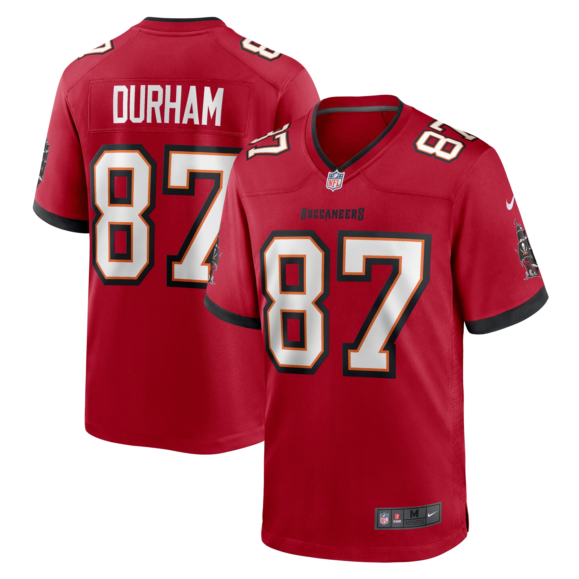 Men's Tampa Bay Buccaneers Payne Durham Red Game Jersey JS9057 nicesnker