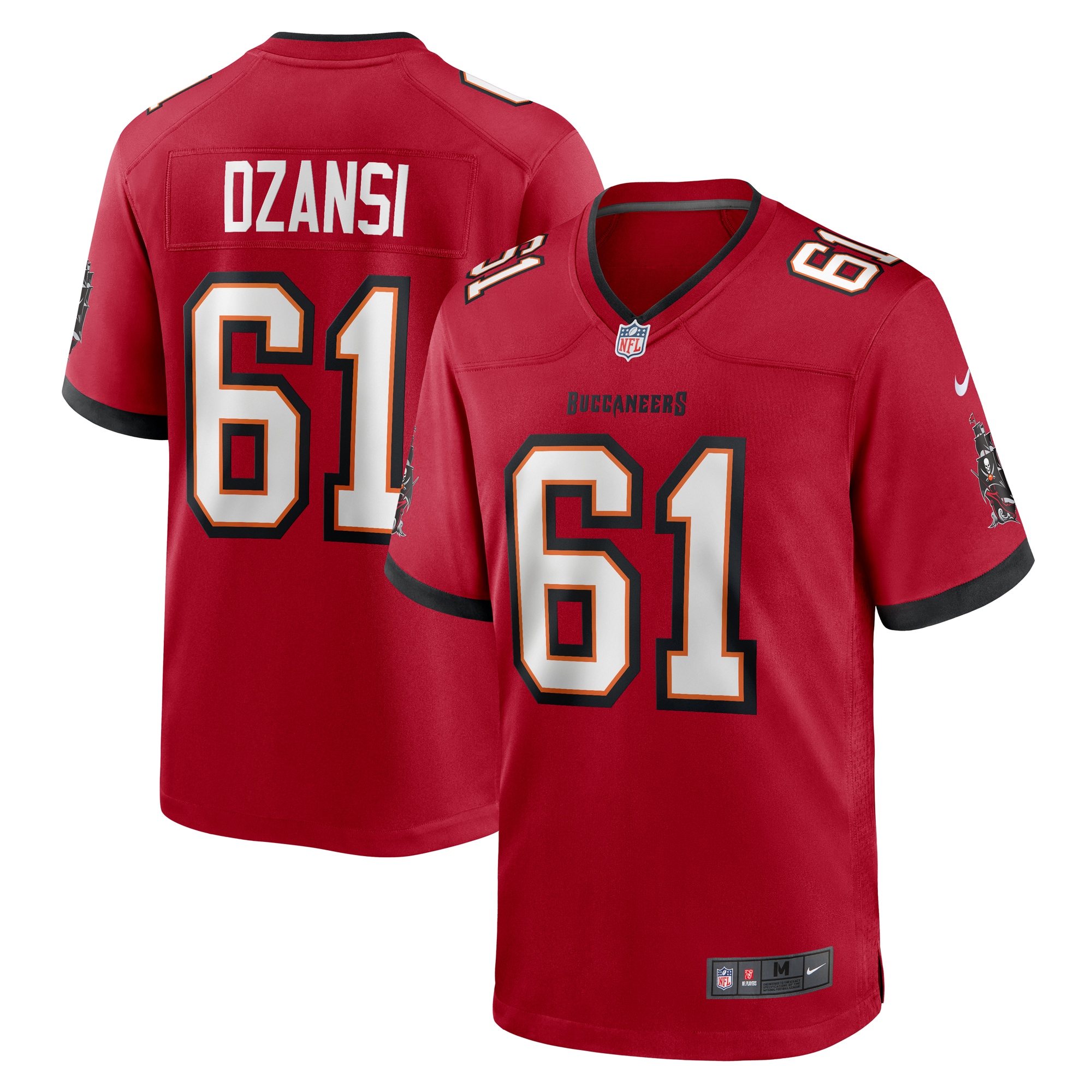 Men's Tampa Bay Buccaneers Silas Dzansi Red Game Jersey JS8686 nicesnker