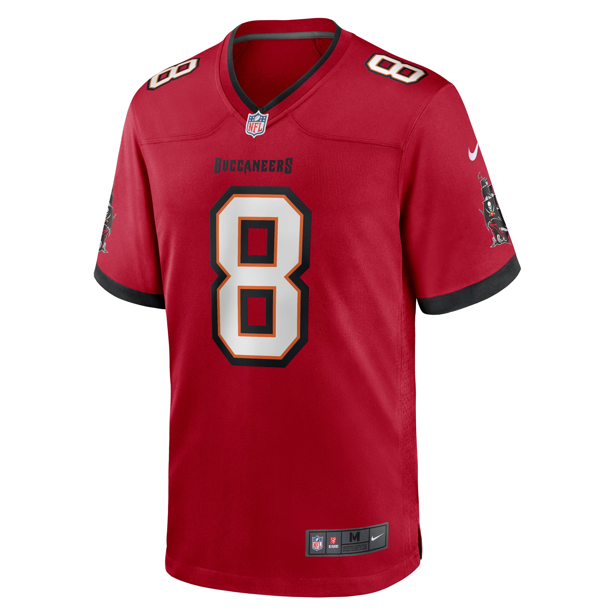 Alternative view of Men's Tampa Bay Buccaneers SirVocea Dennis Red Game Jersey JS4038 nicesnker