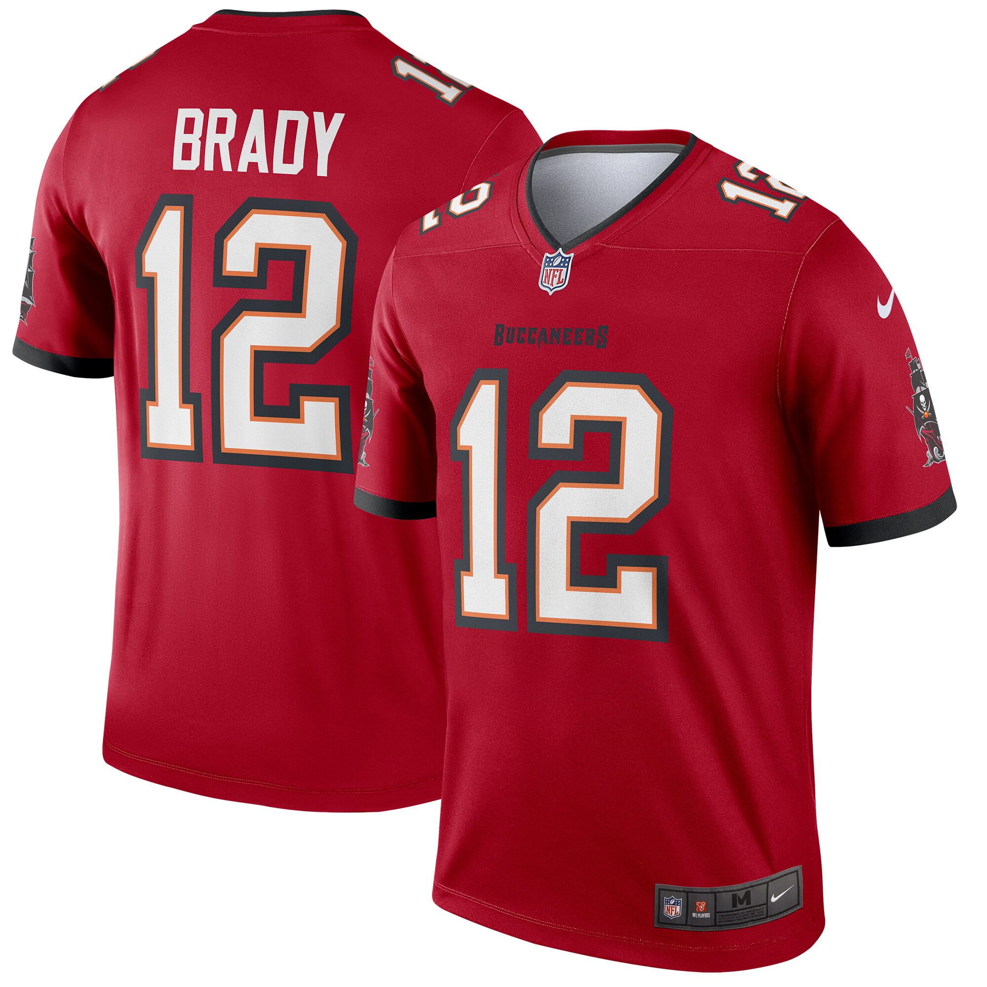 Men's Tampa Bay Buccaneers Tom Brady Red Team Legend Player Performance Top JS3941 nicesnker