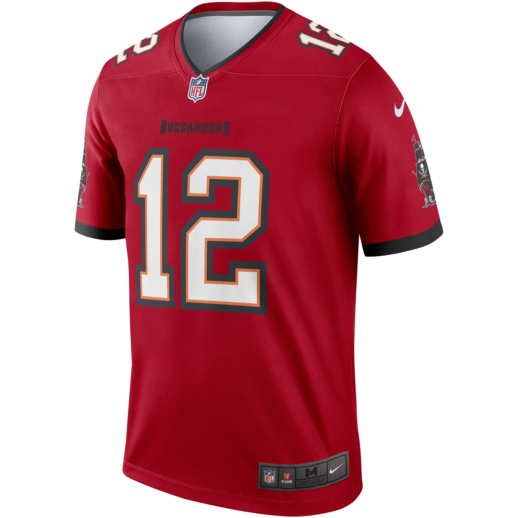 Alternative view of Men's Tampa Bay Buccaneers Tom Brady Red Team Legend Player Performance Top JS3941 nicesnker