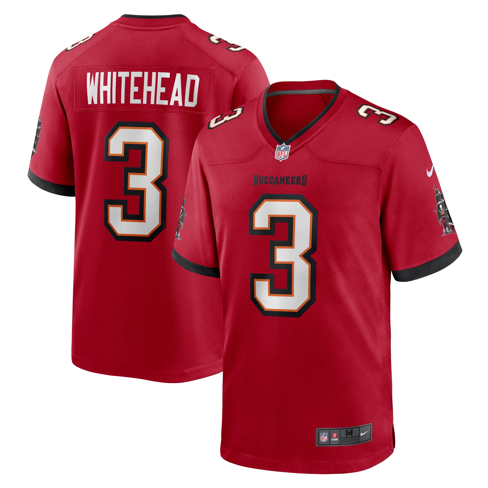 Men's Tampa Bay Buccaneers Whitehead Red Game Jersey JS5323 nicesnker
