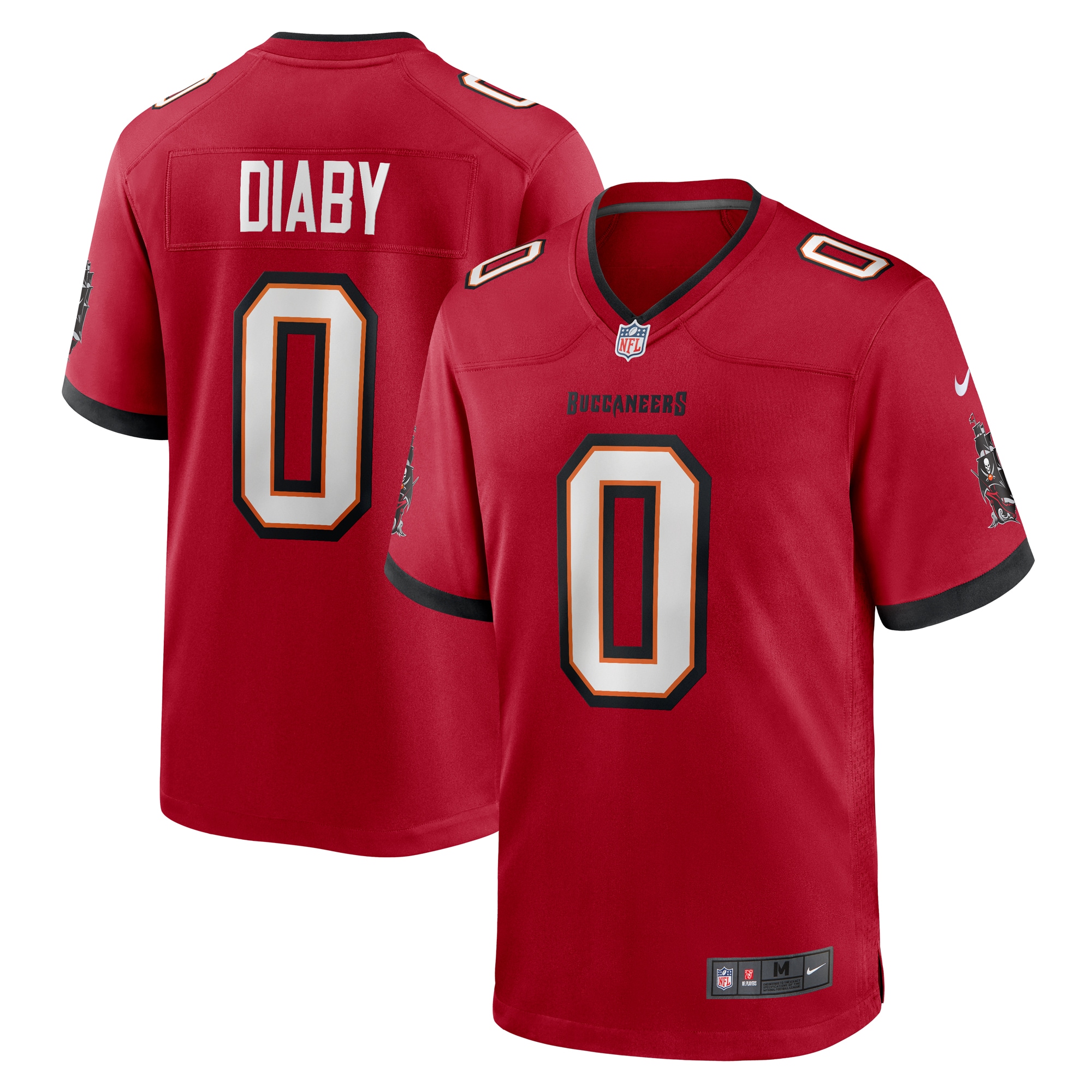 Men's Tampa Bay Buccaneers YaYa Diaby Red Game Jersey JS6019 nicesnker