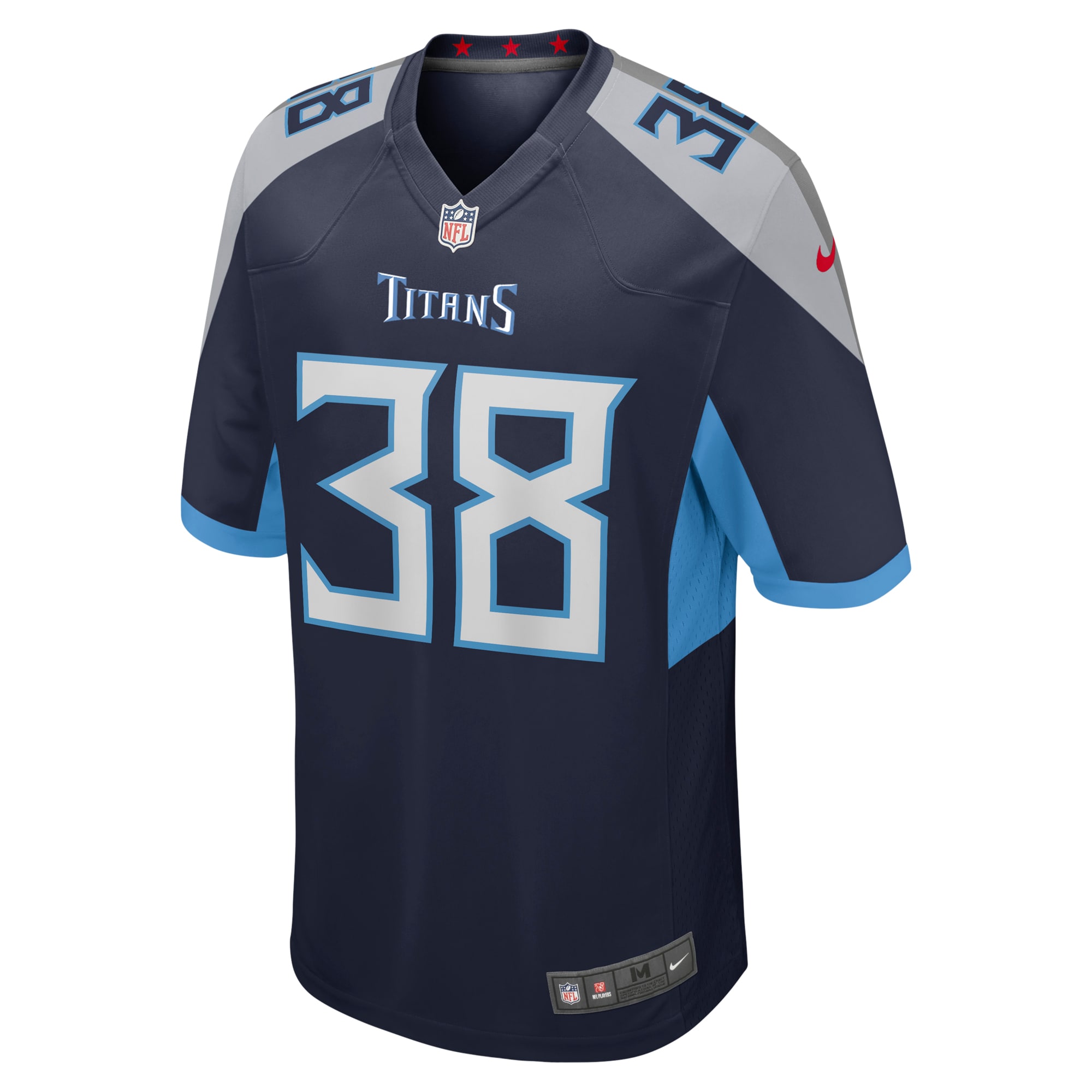 Alternative view of Men's Tennessee Titans L'Jarius Sneed Navy Team Game Jersey JS8577 nicesnker