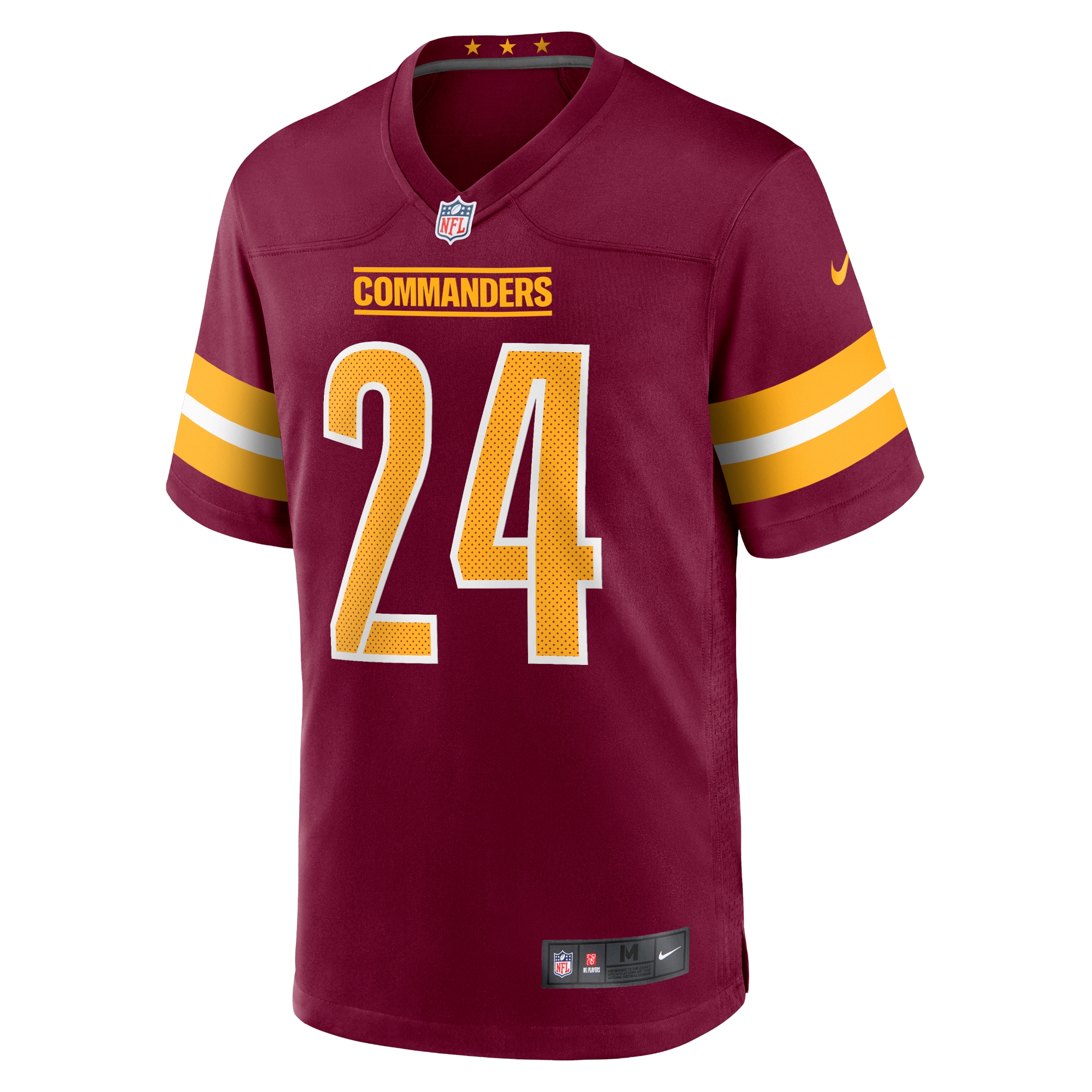 Alternative view of Men's Washington Commanders Antonio Gibson Burgundy Game Jersey JS2292 nicesnker