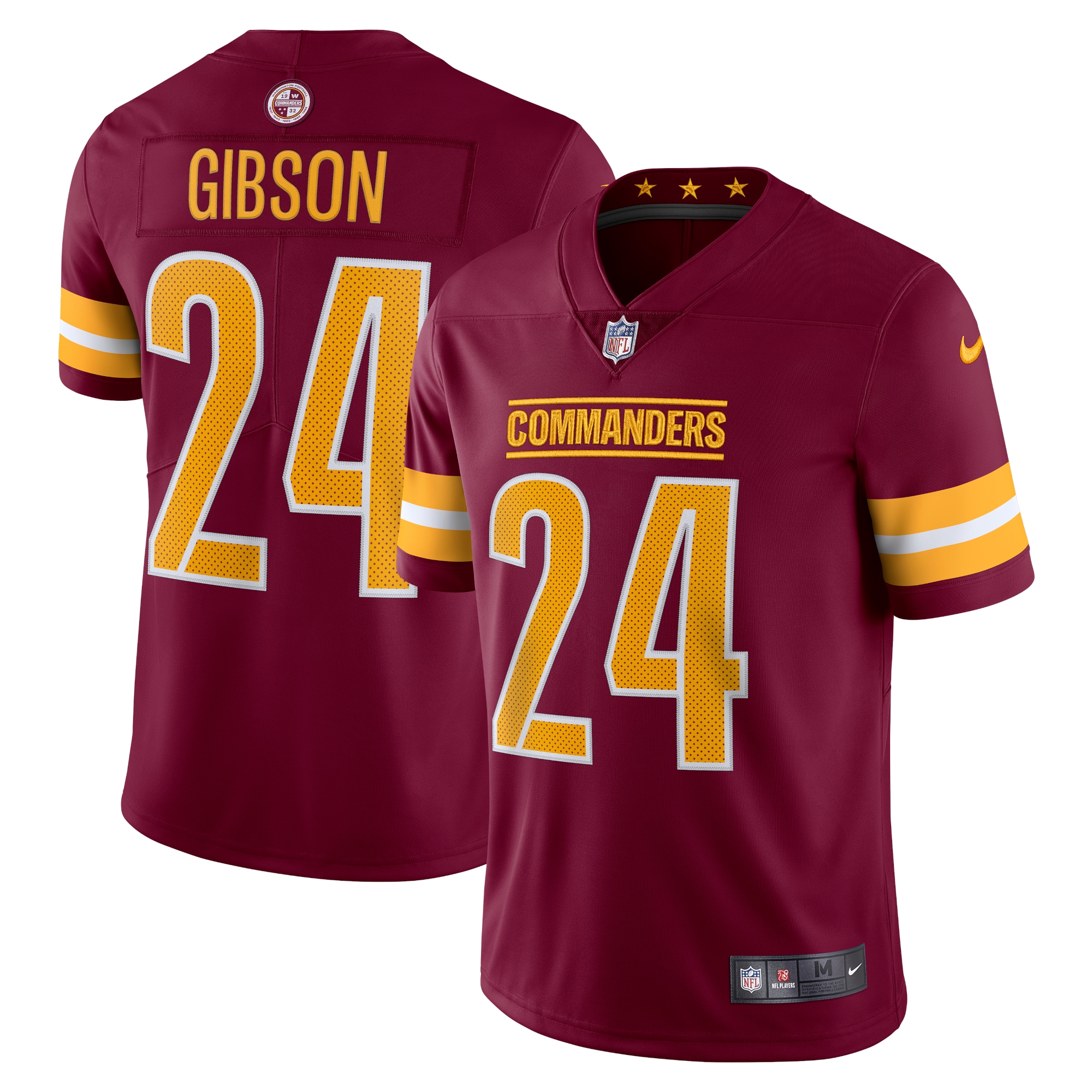 Men's Washington Commanders Antonio Gibson Burgundy Vapor Limited Jersey JS3616 nicesnker