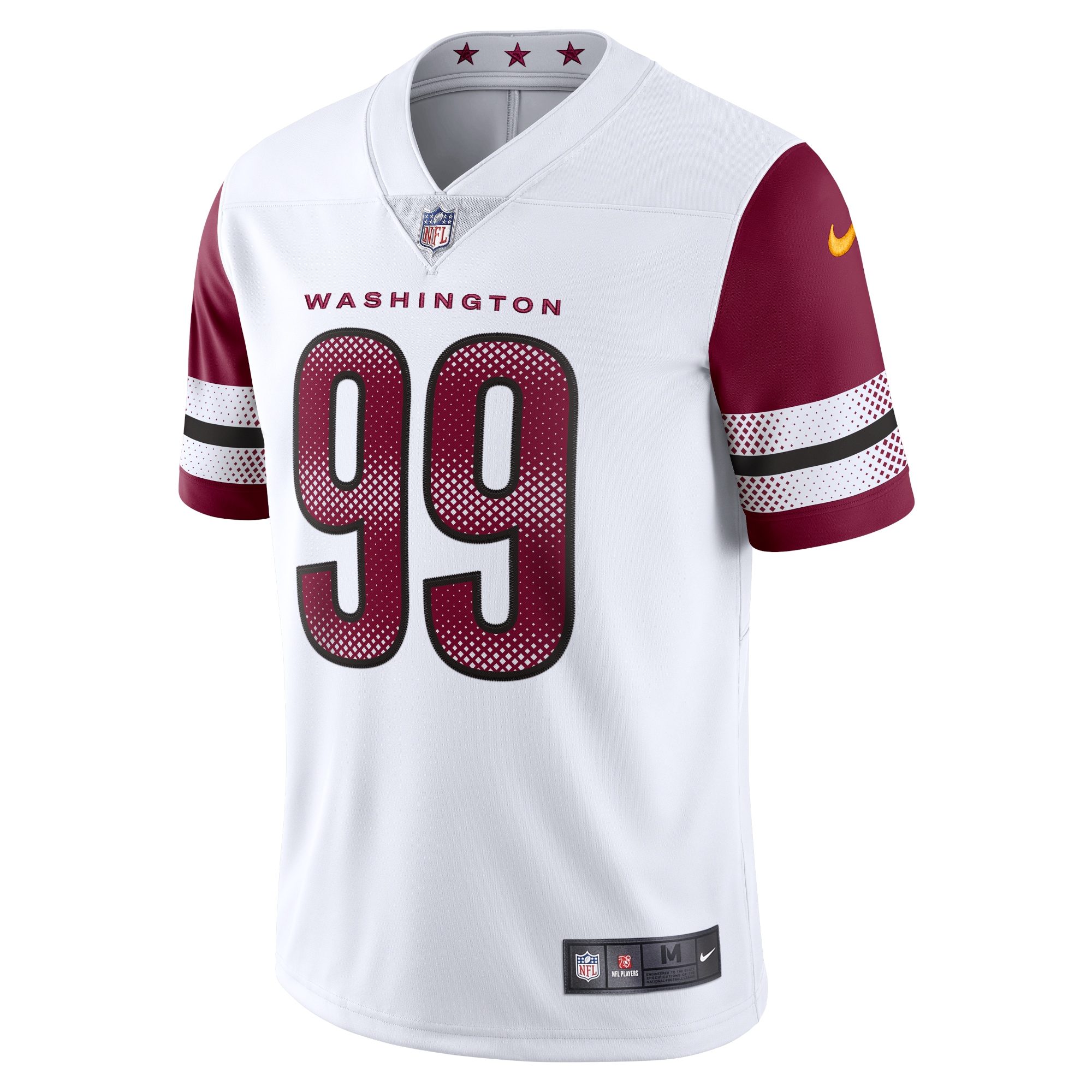 Alternative view of Men's Washington Commanders Chase Young White Vapor Limited Jersey JS3834 nicesnker
