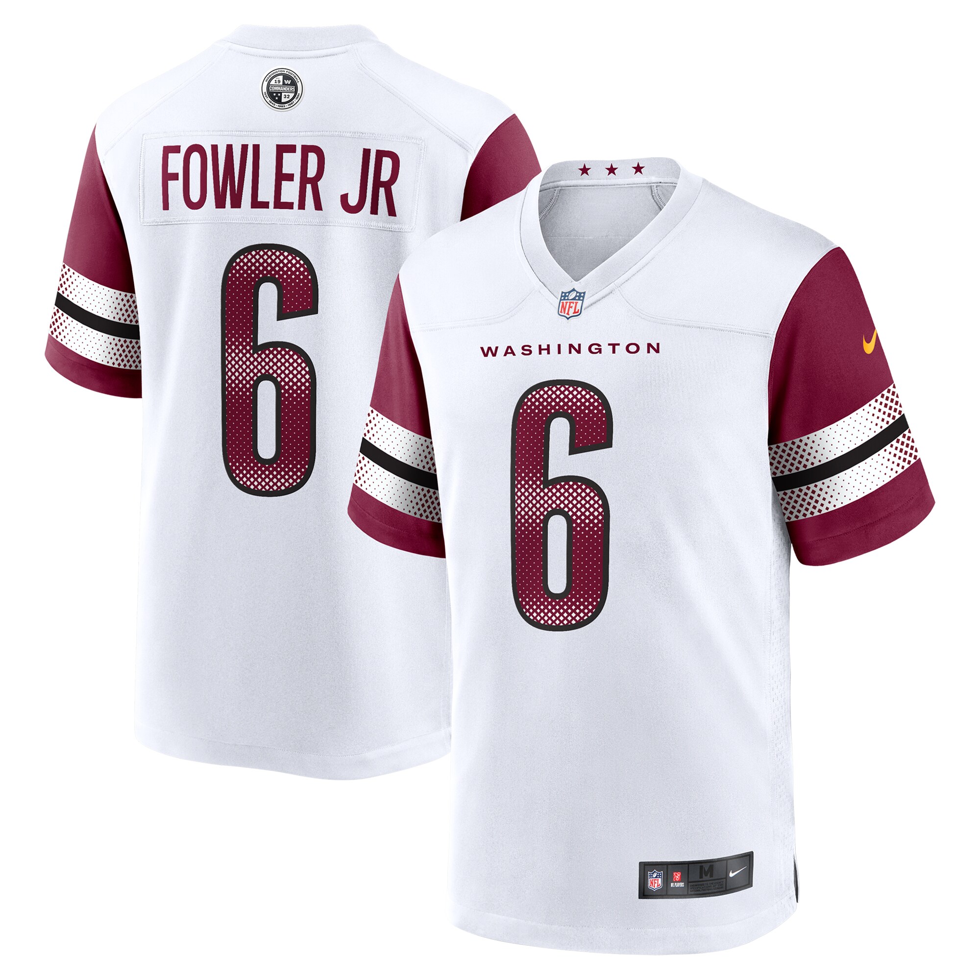 Men's Washington Commanders Dante Fowler Jr. White Game Jersey JS8725 nicesnker