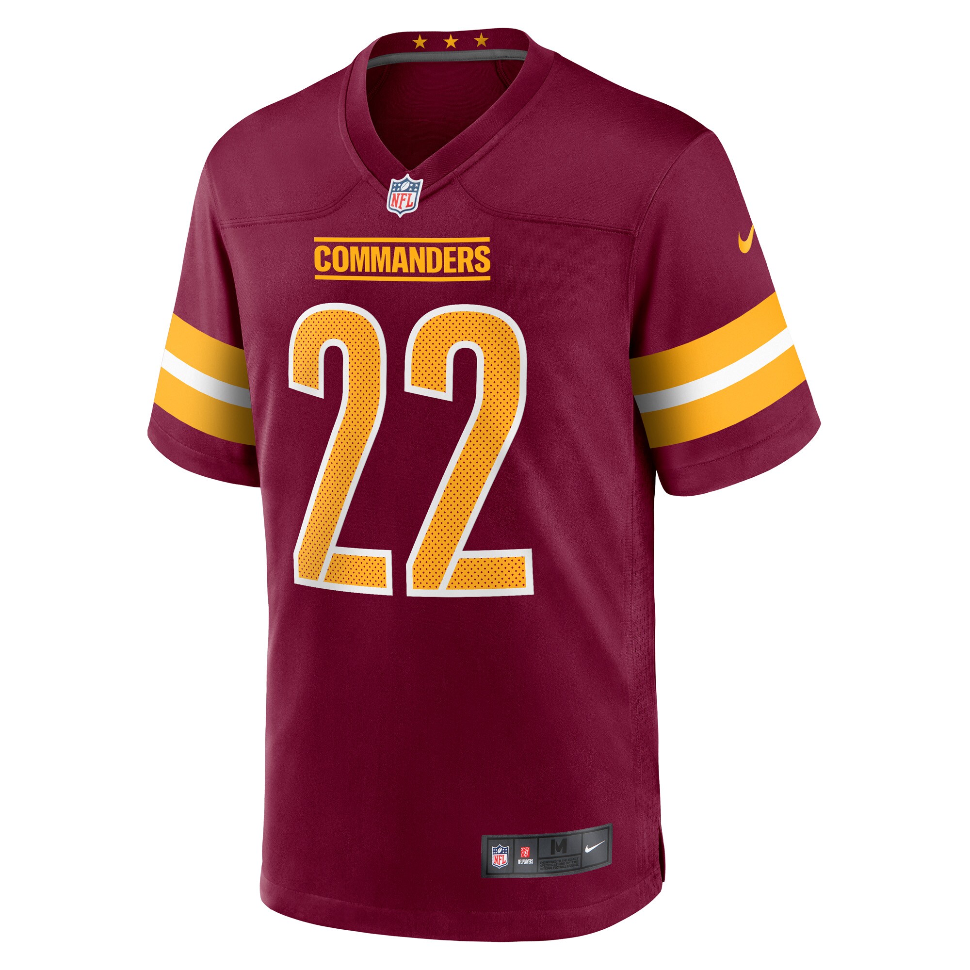 Alternative view of Men's Washington Commanders Darrick Forrest Burgundy Game Player Jersey JS7295 nicesnker