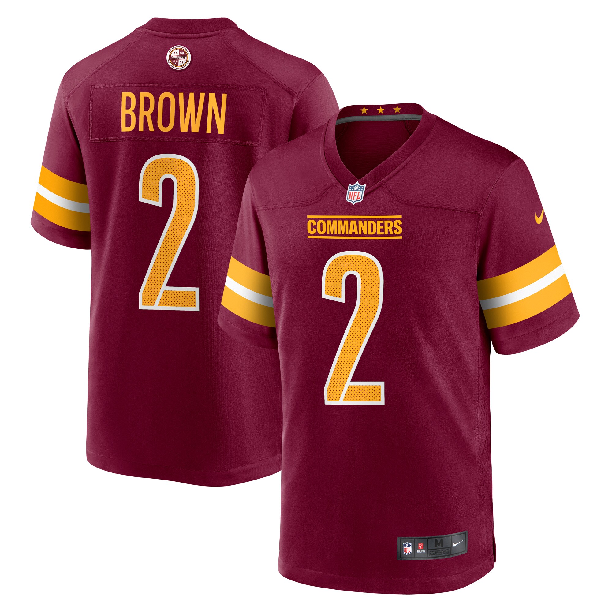 Men's Washington Commanders Dyami Brown Burgundy Player Game Jersey JS9629 nicesnker