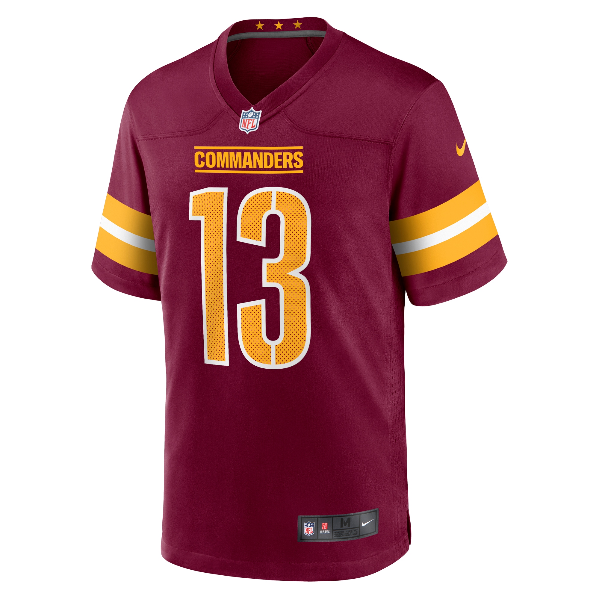 Alternative view of Men's Washington Commanders Emmanuel Forbes Jr. Burgundy Game Jersey JS8802 nicesnker