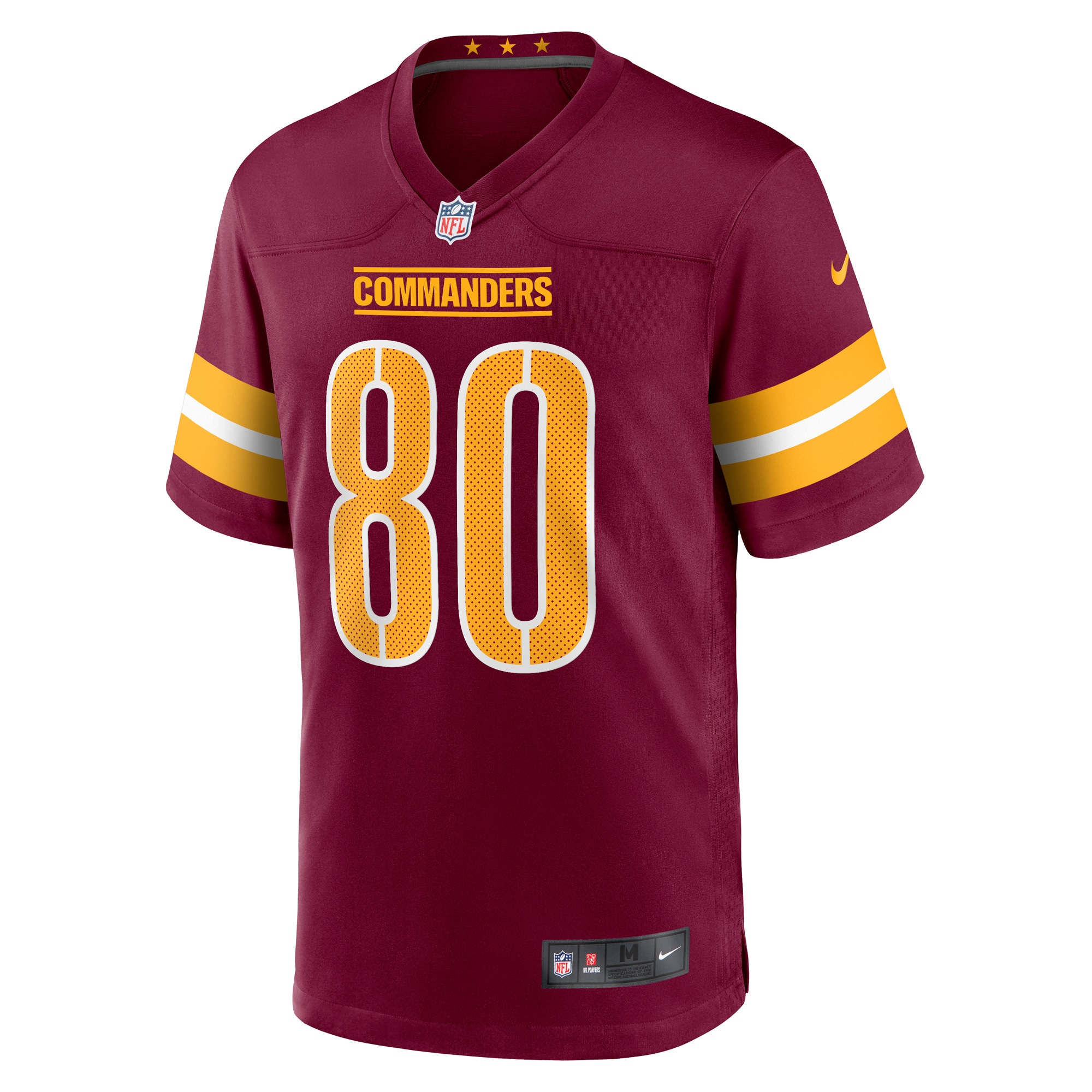 Alternative view of Men's Washington Commanders Jamison Crowder Burgundy Game Jersey JS1267 nicesnker