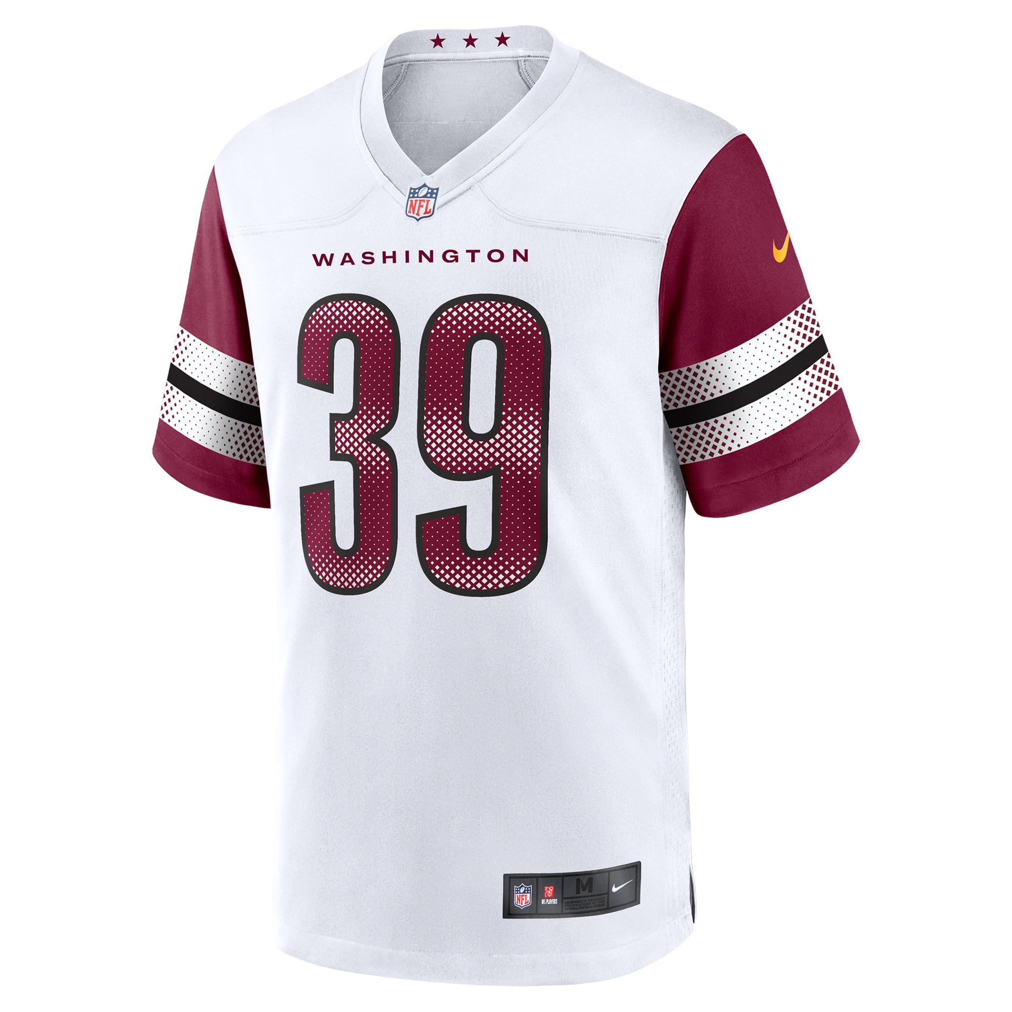 Alternative view of Men's Washington Commanders Jeremy Reaves White Game Jersey JS6485 nicesnker