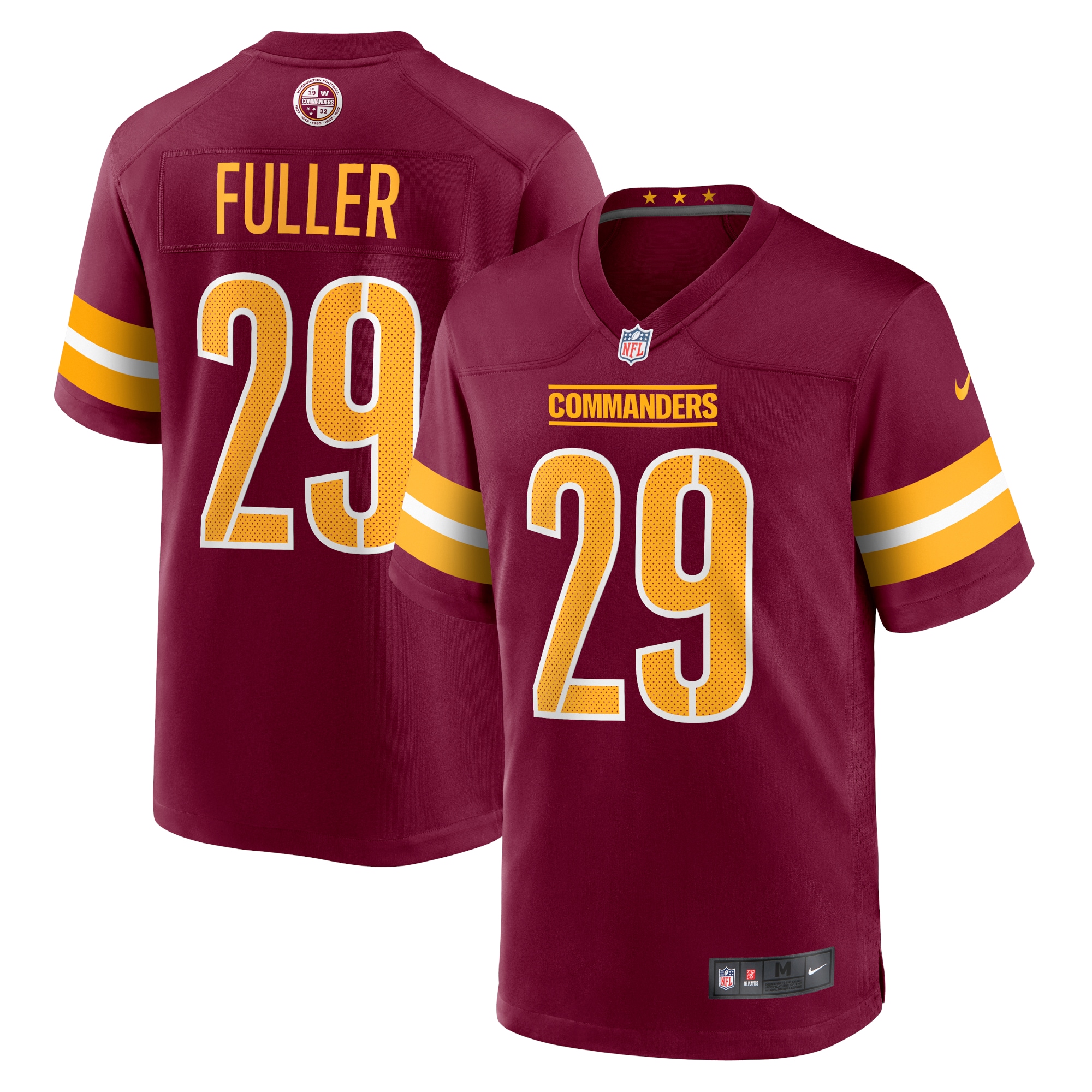 Men's Washington Commanders Kendall Fuller Burgundy Game Jersey JS1830 nicesnker