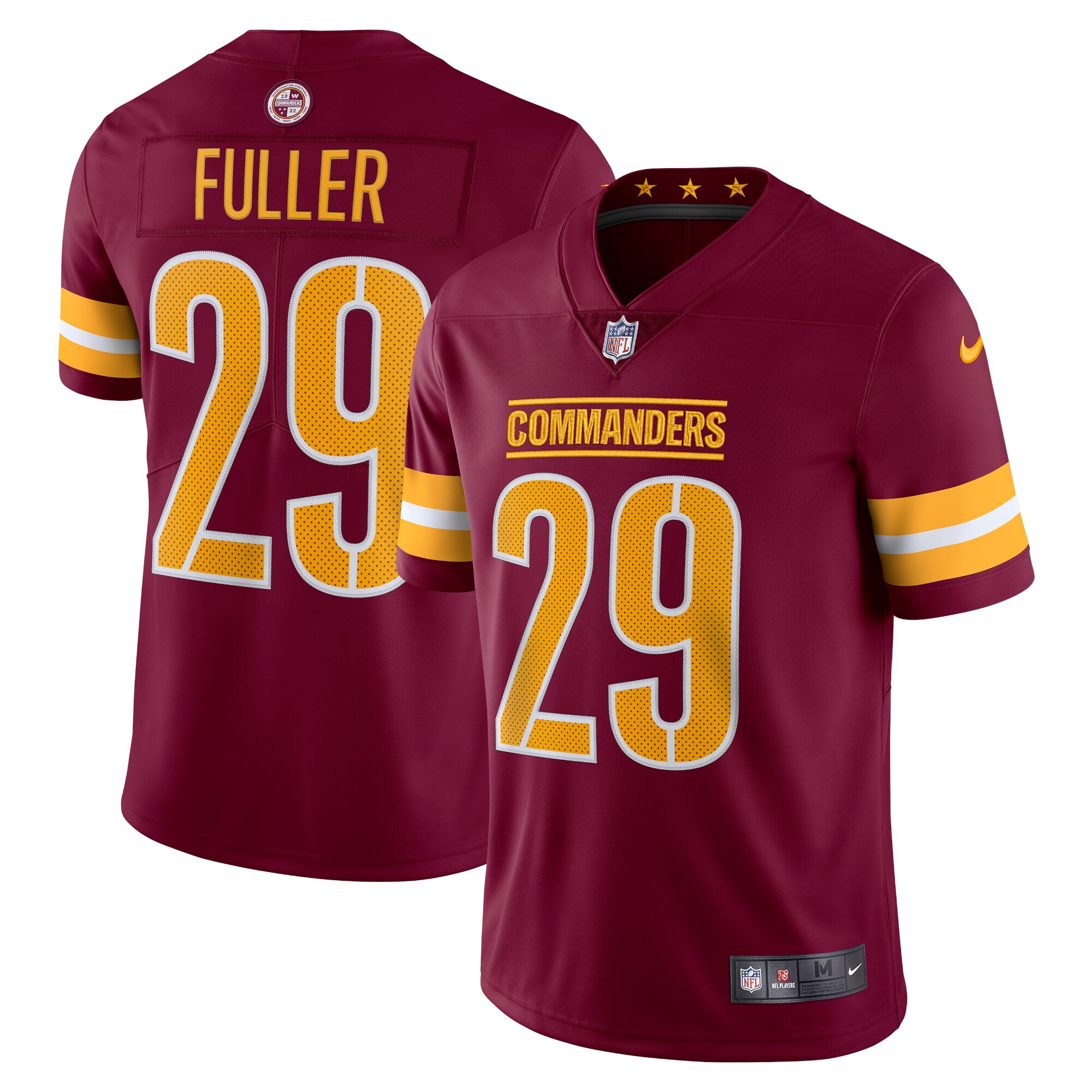 Men's Washington Commanders Kendall Fuller Burgundy Vapor Limited Jersey JS5993 nicesnker