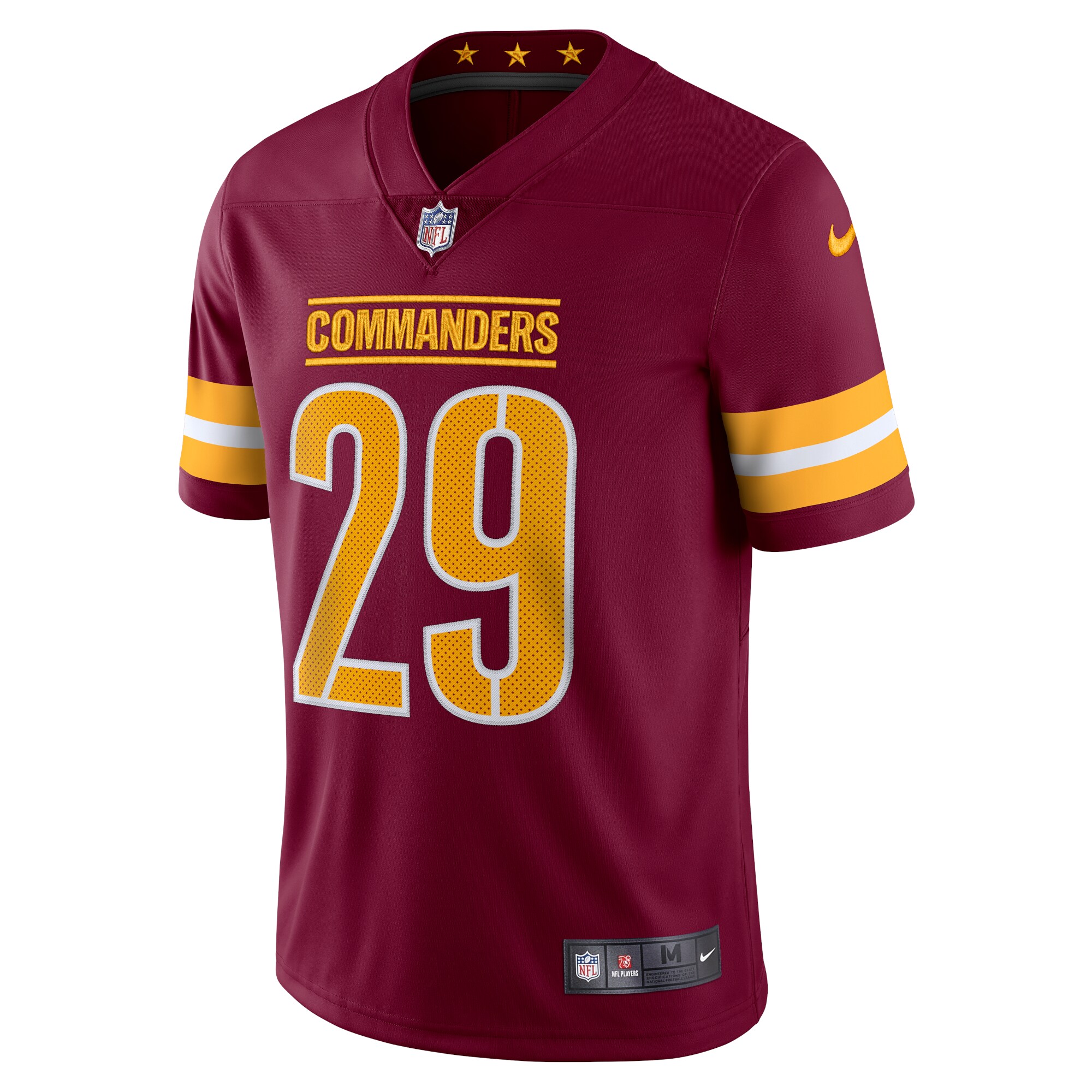 Alternative view of Men's Washington Commanders Kendall Fuller Burgundy Vapor Limited Jersey JS5993 nicesnker