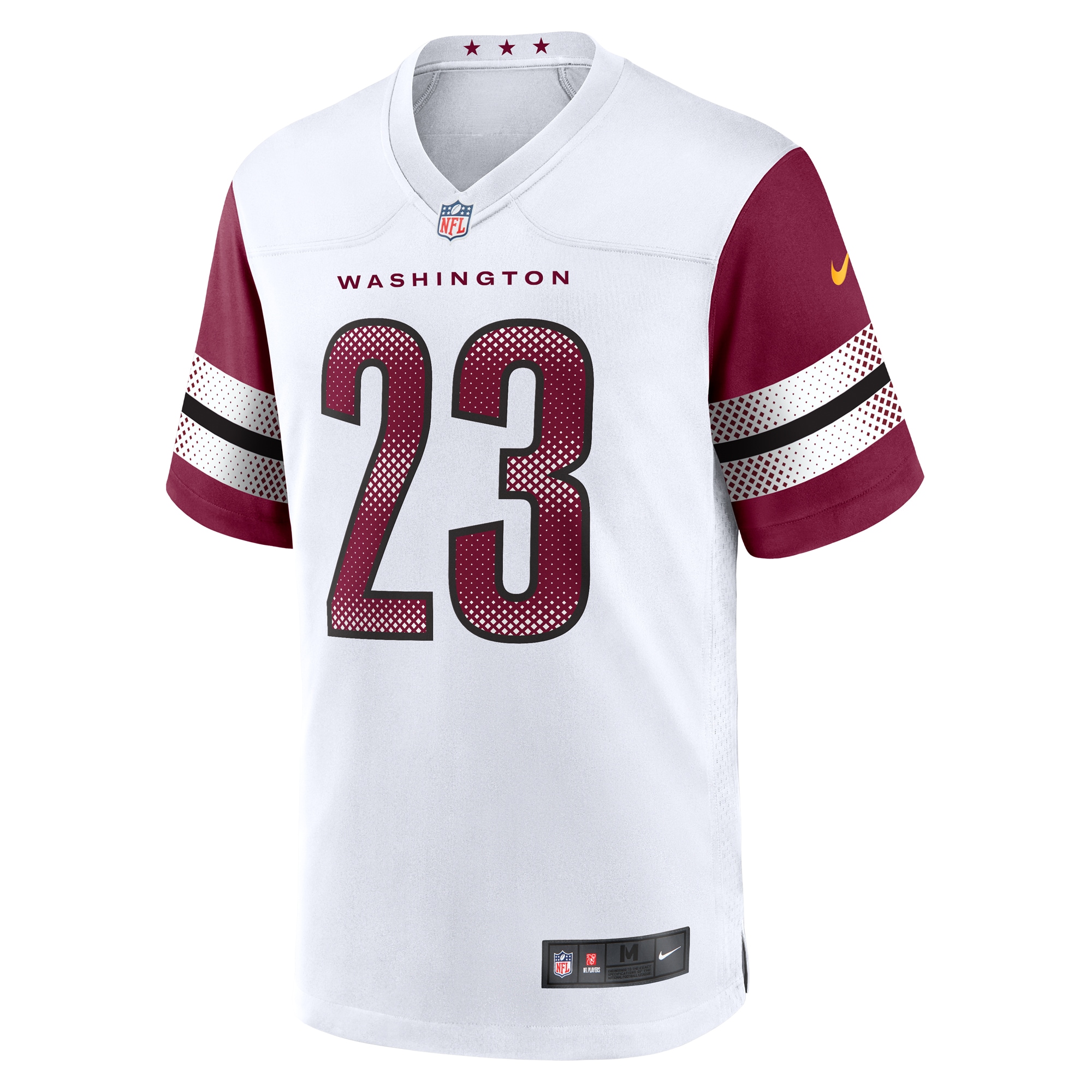 Alternative view of Men's Washington Commanders Marshon Lattimore White Game Jersey JS4186 nicesnker