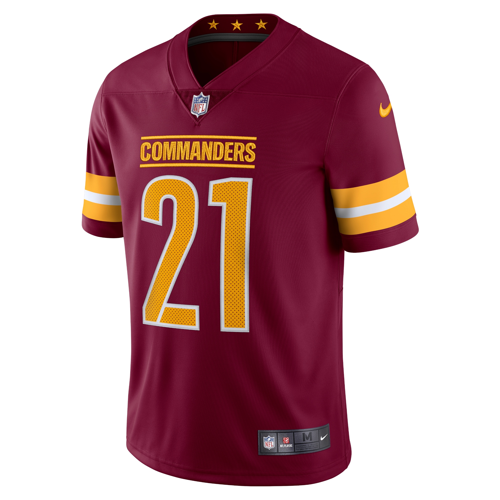 Alternative view of Men's Washington Commanders Sean Taylor Burgundy 2022 Home Retired Player Limited Jersey JS3037 nicesnker
