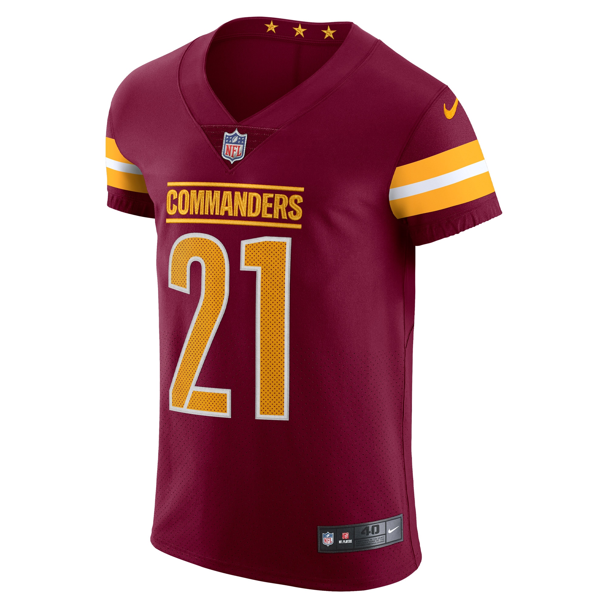 Alternative view of Men's Washington Commanders Sean Taylor Burgundy Vapor Elite Retired Player Jersey JS9444 nicesnker