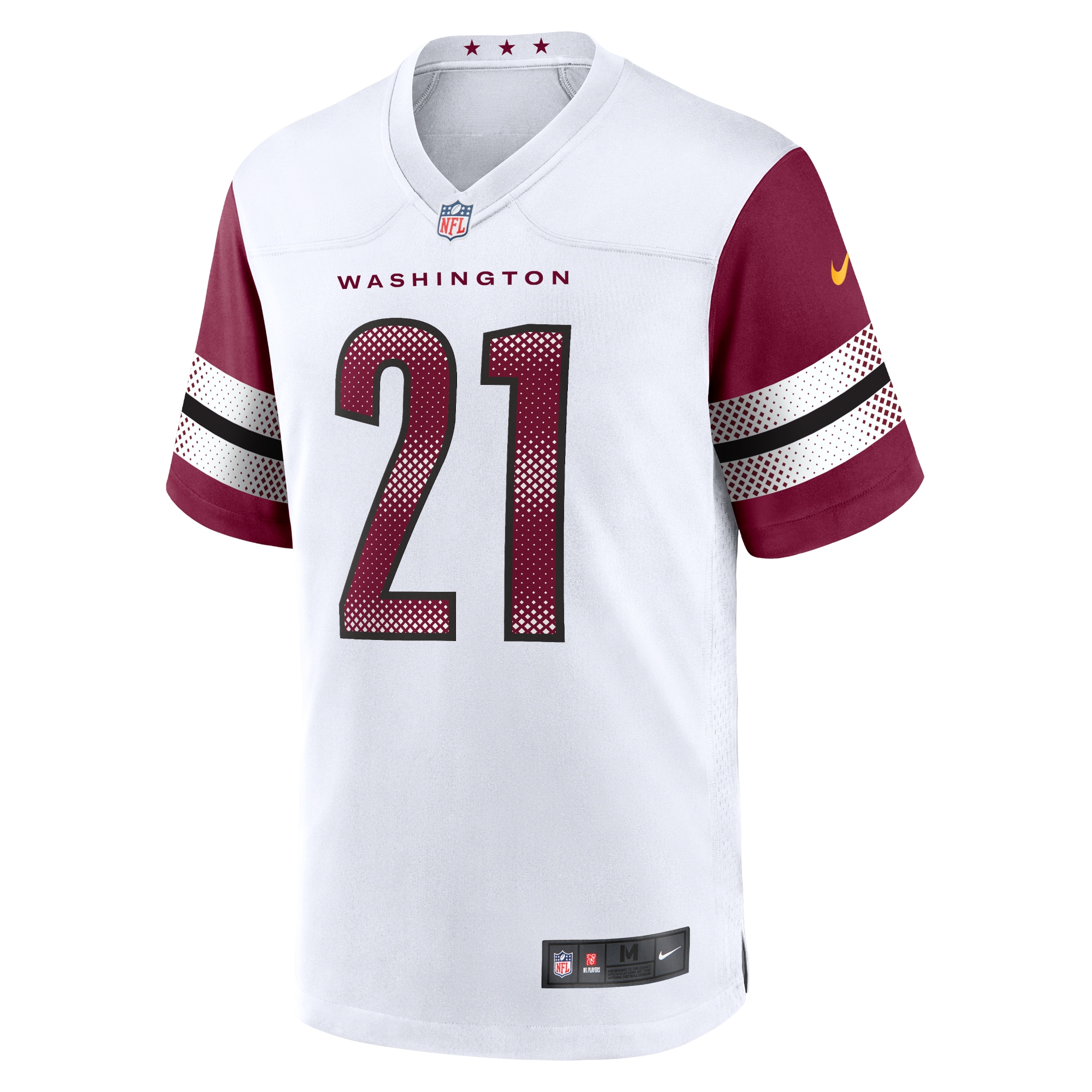 Alternative view of Men's Washington Commanders Sean Taylor White Retired Player Game Jersey JS6629 nicesnker