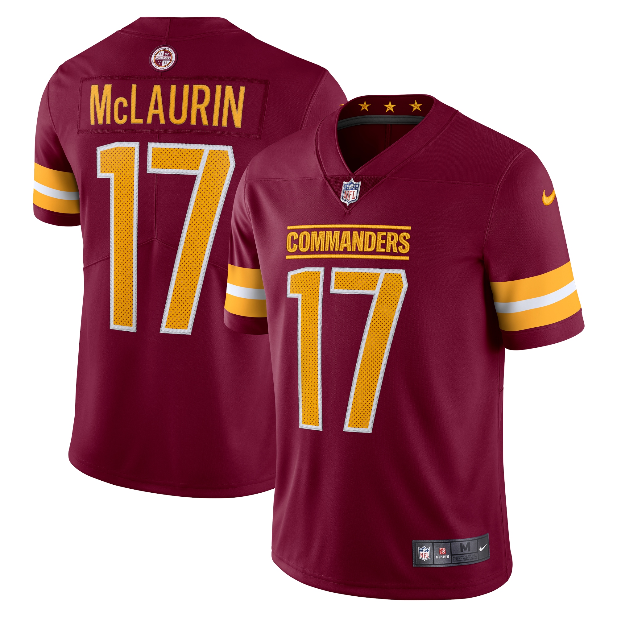 Men's Washington Commanders Terry McLaurin Burgundy Vapor Limited Jersey JS1866 nicesnker