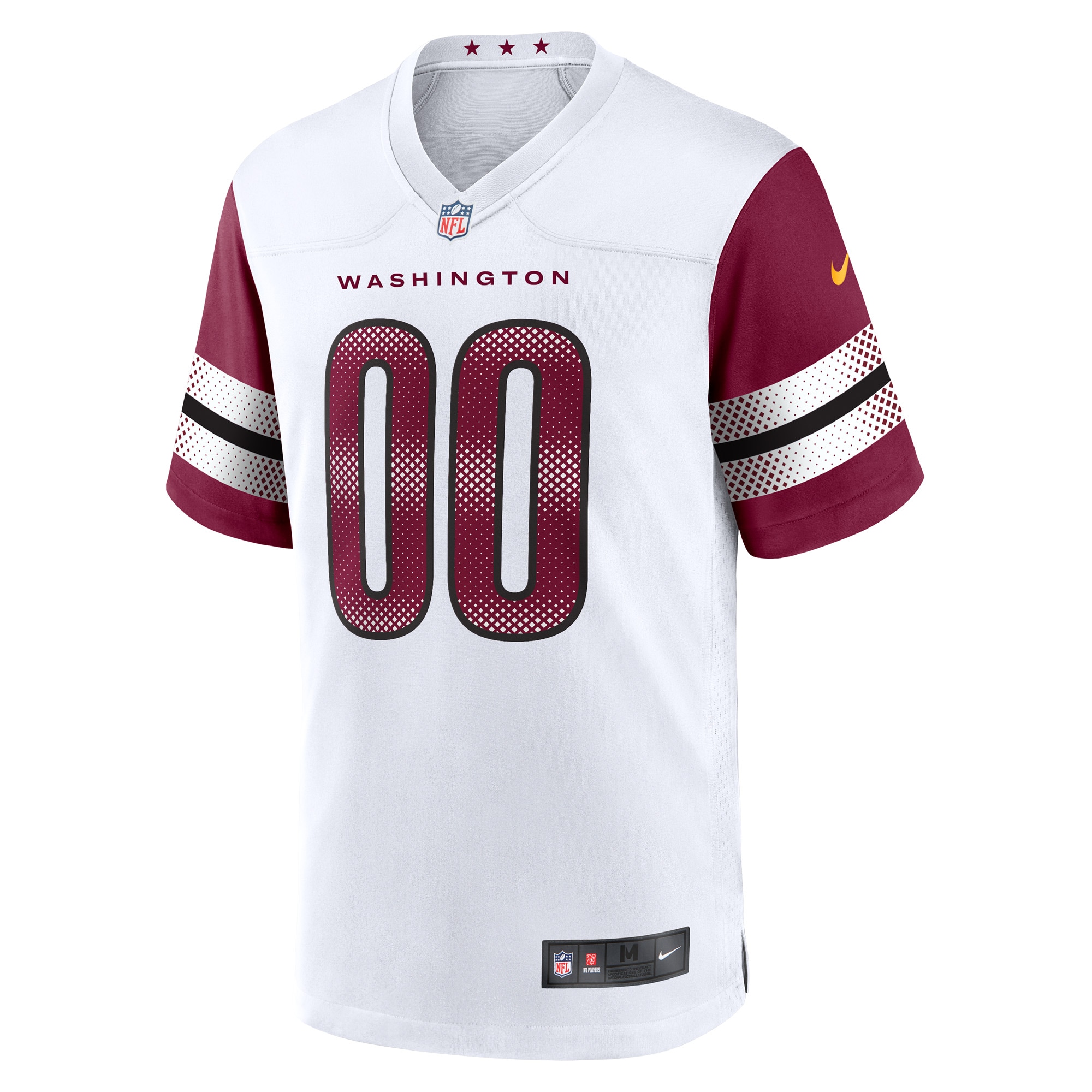Alternative view of Men's Washington Commanders White Game Custom Player Jersey JS7747 nicesnker