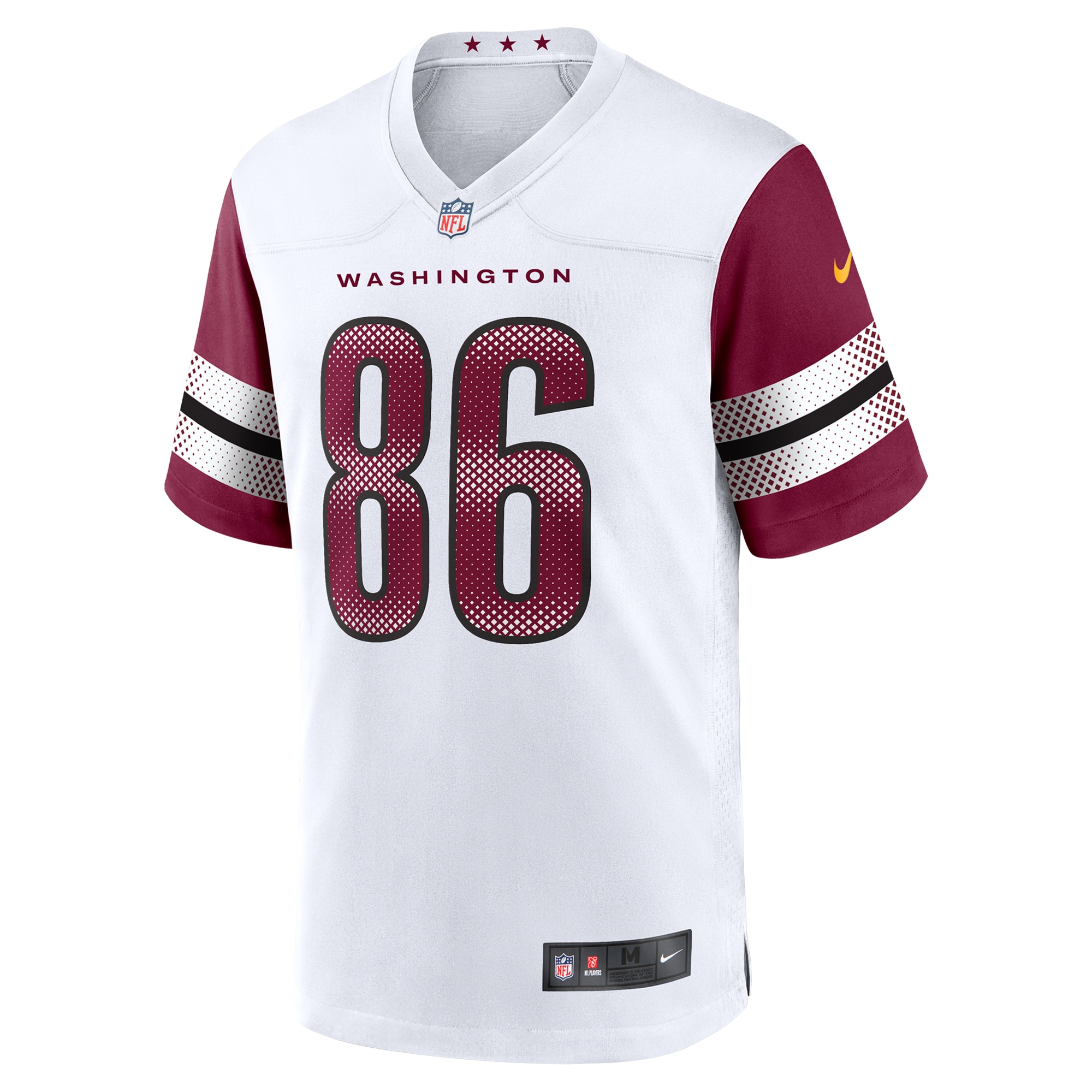 Alternative view of Men's Washington Commanders Zach Ertz White Game Jersey JS1853 nicesnker