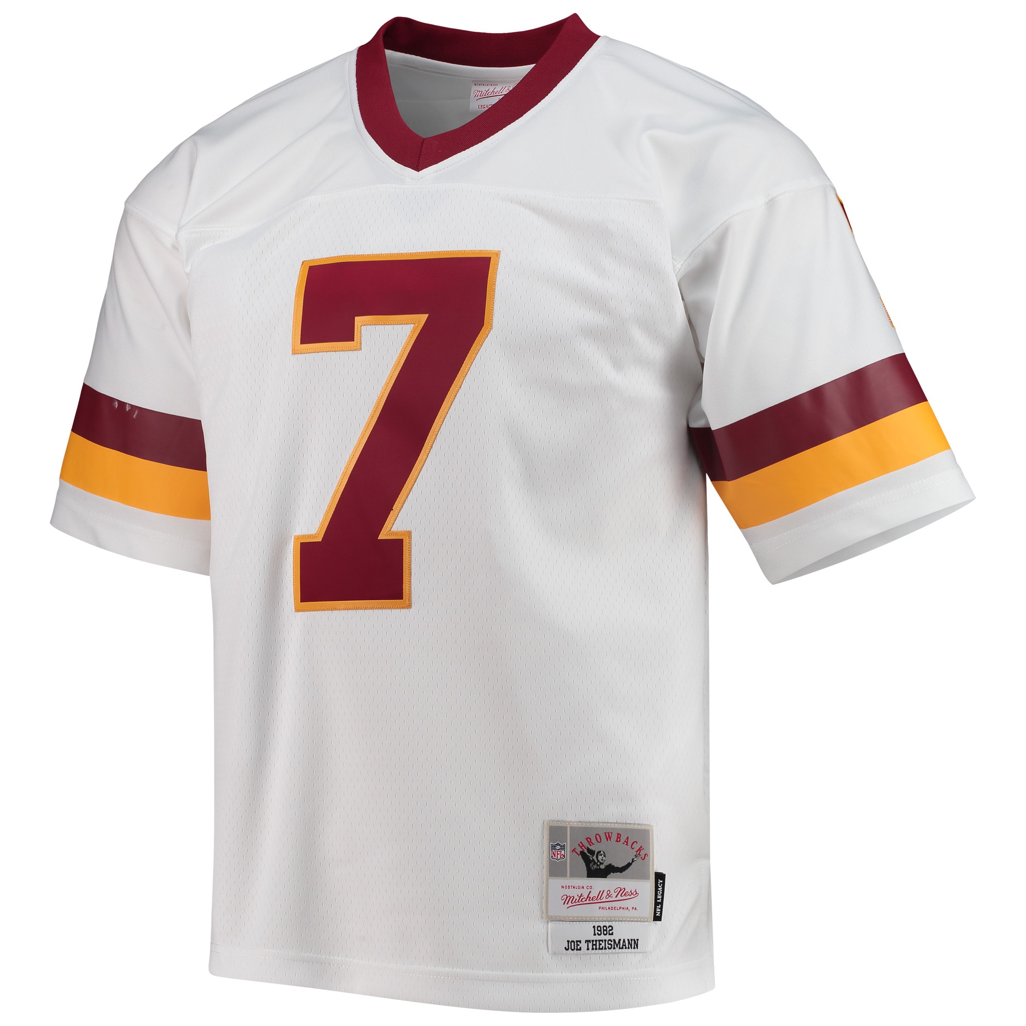 Alternative view of Men's Washington Football Team Joe Theismann Mitchell & Ness White Legacy Jersey JS6680 nicesnker