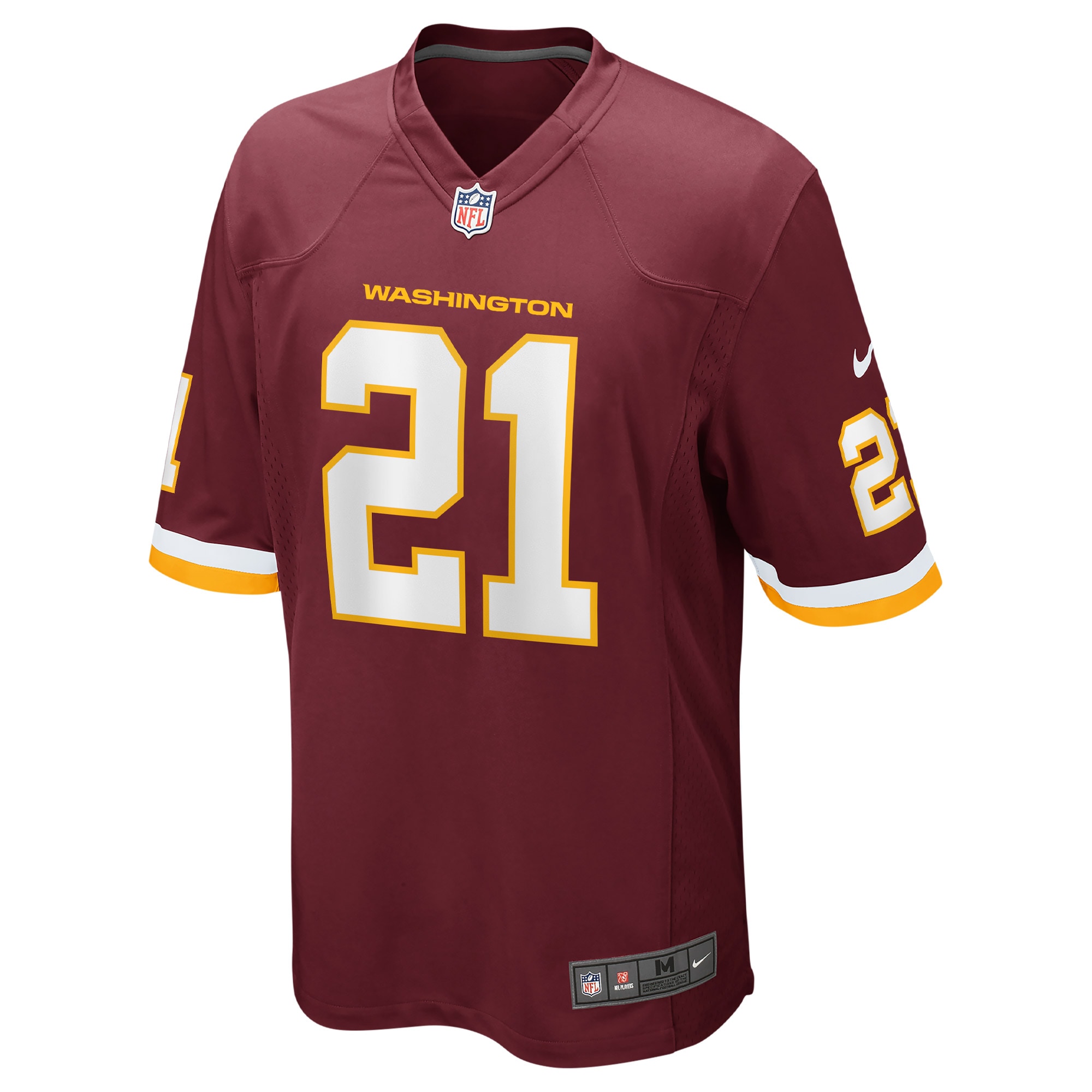 Alternative view of Men's Washington Football Team Sean Taylor Burgundy Retired Player Team Game Jersey JS7499 nicesnker