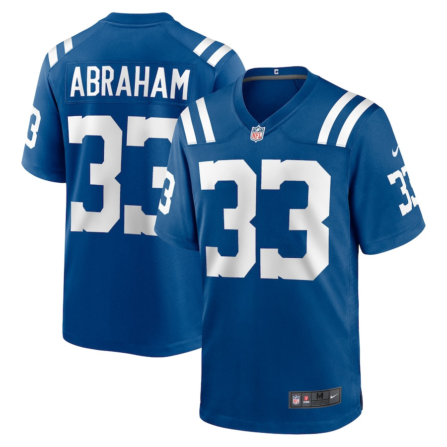 Micah Abraham 33 Indianapolis Colts Game Men Jersey - Royal JS9675 nicesnker