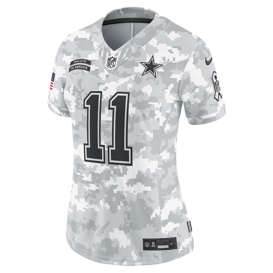Alternative view of Micah Parsons 11 Dallas Cowboys Women's 2024 Salute to Service Limited Jersey - Arctic Camo JS2548 nicesnker