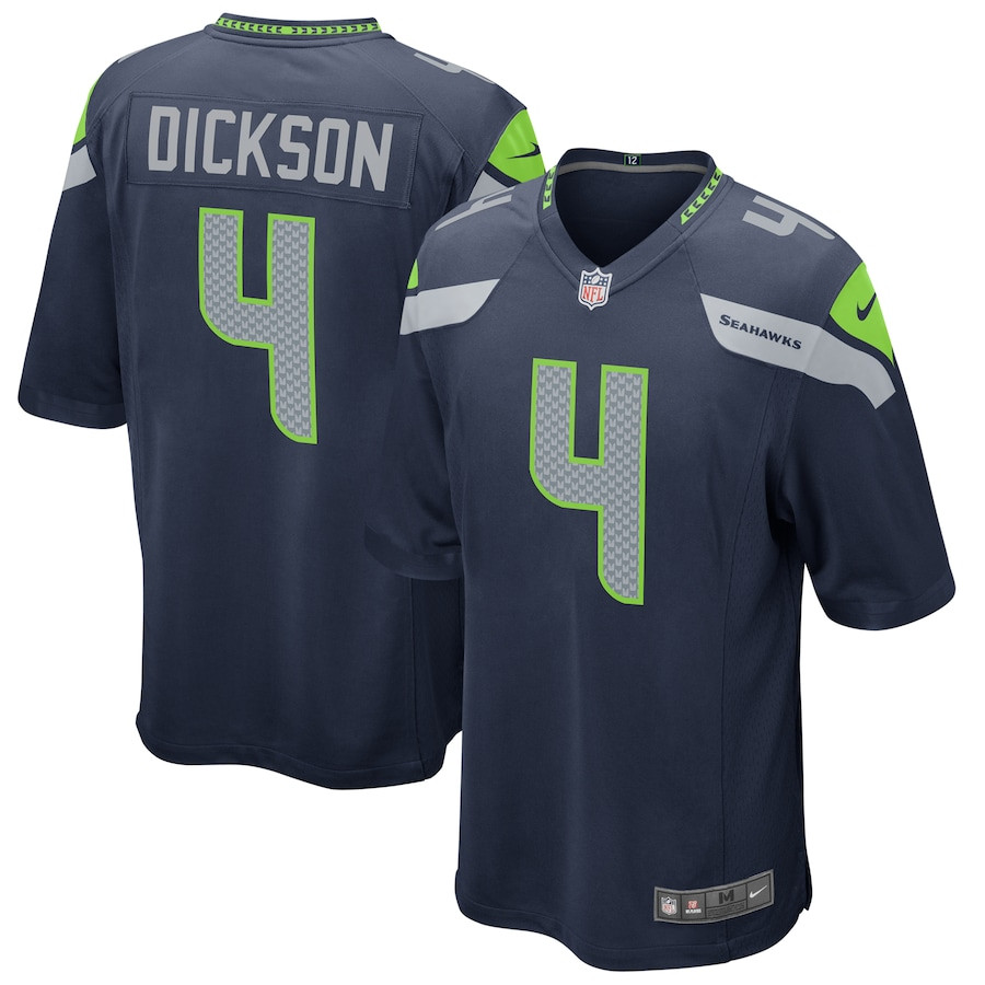 Michael Dickson 4 Seattle Seahawks Men Game Jersey - College Navy JS5762 nicesnker