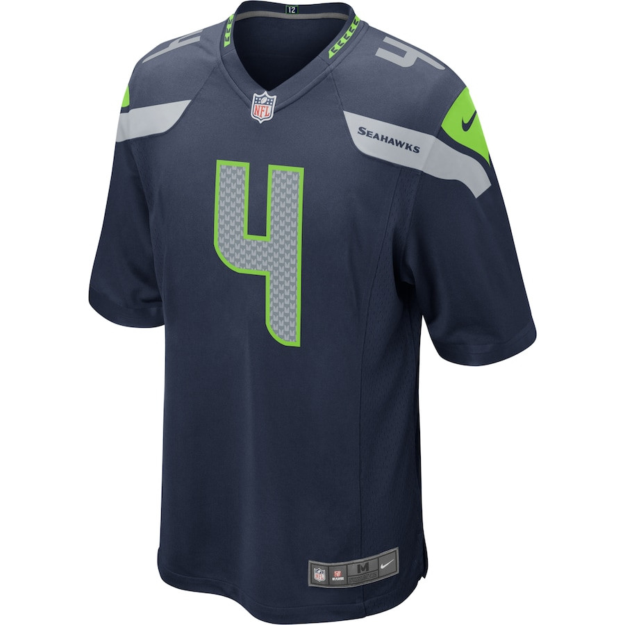 Alternative view of Michael Dickson 4 Seattle Seahawks Men Game Jersey - College Navy JS5762 nicesnker