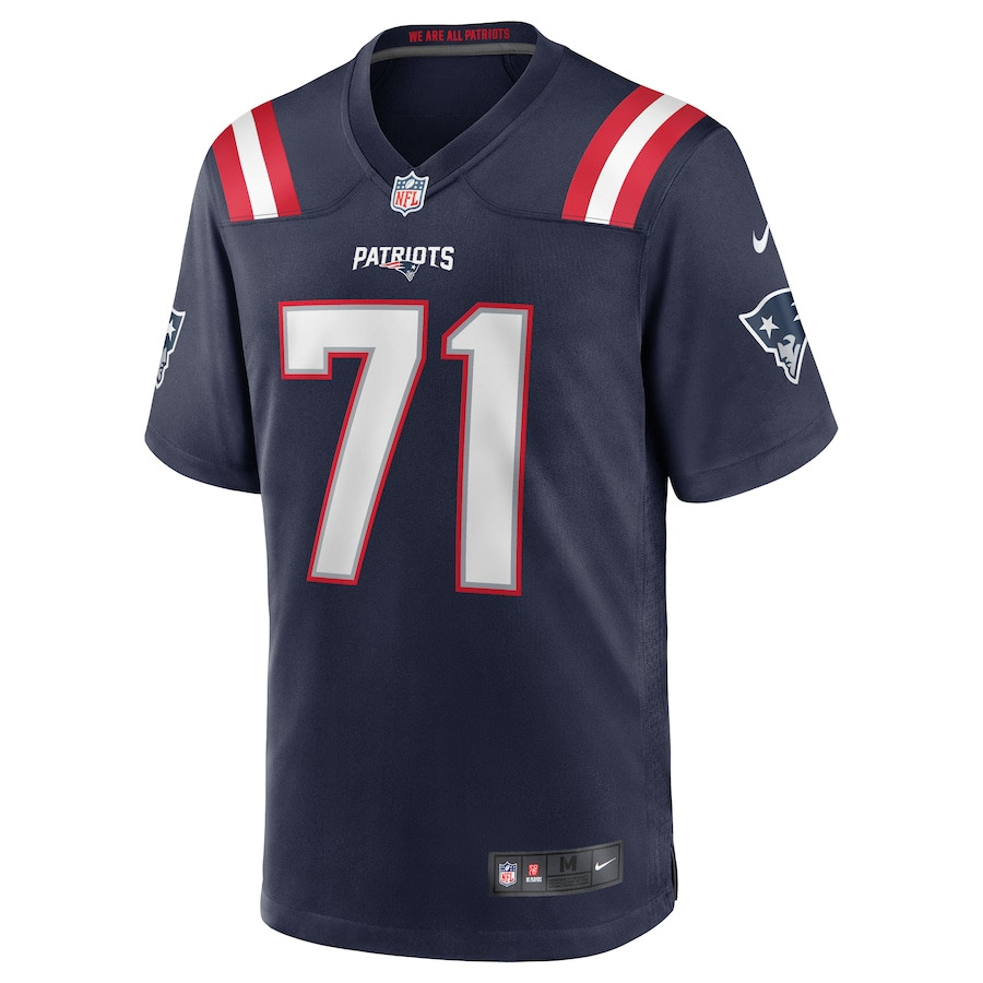 Alternative view of Mike Onwenu 71 New England Patriots Men Team Game Jersey - Navy JS4378 nicesnker