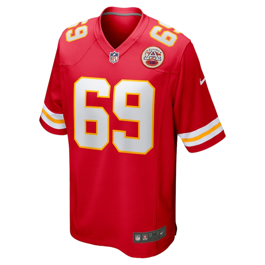 Alternative view of Mike Pennel 69 Kansas City Chiefs Game Men Jersey - Red JS2826 nicesnker