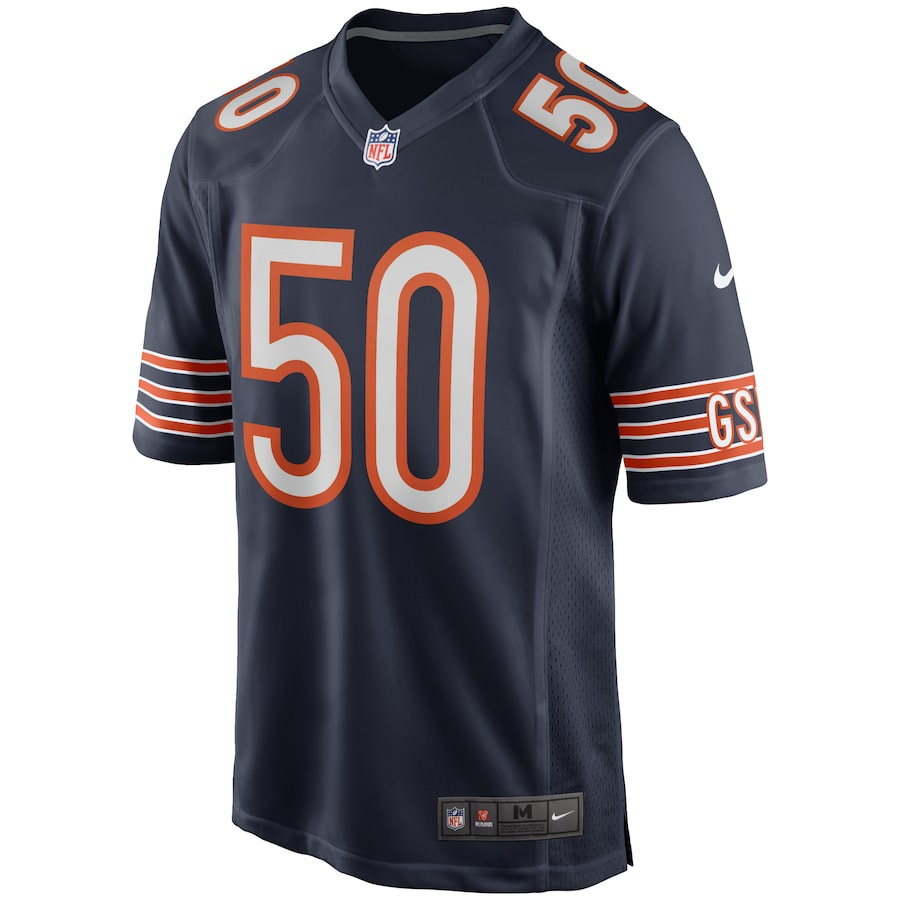 Alternative view of Mike Singletary 50 Chicago Bears Men Game Retired Jersey - Navy JS2599 nicesnker