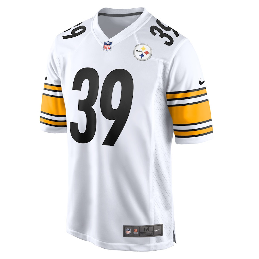 Alternative view of Minkah Fitzpatrick 39 Pittsburgh Steelers Men Game Men Jersey - White JS4776 nicesnker