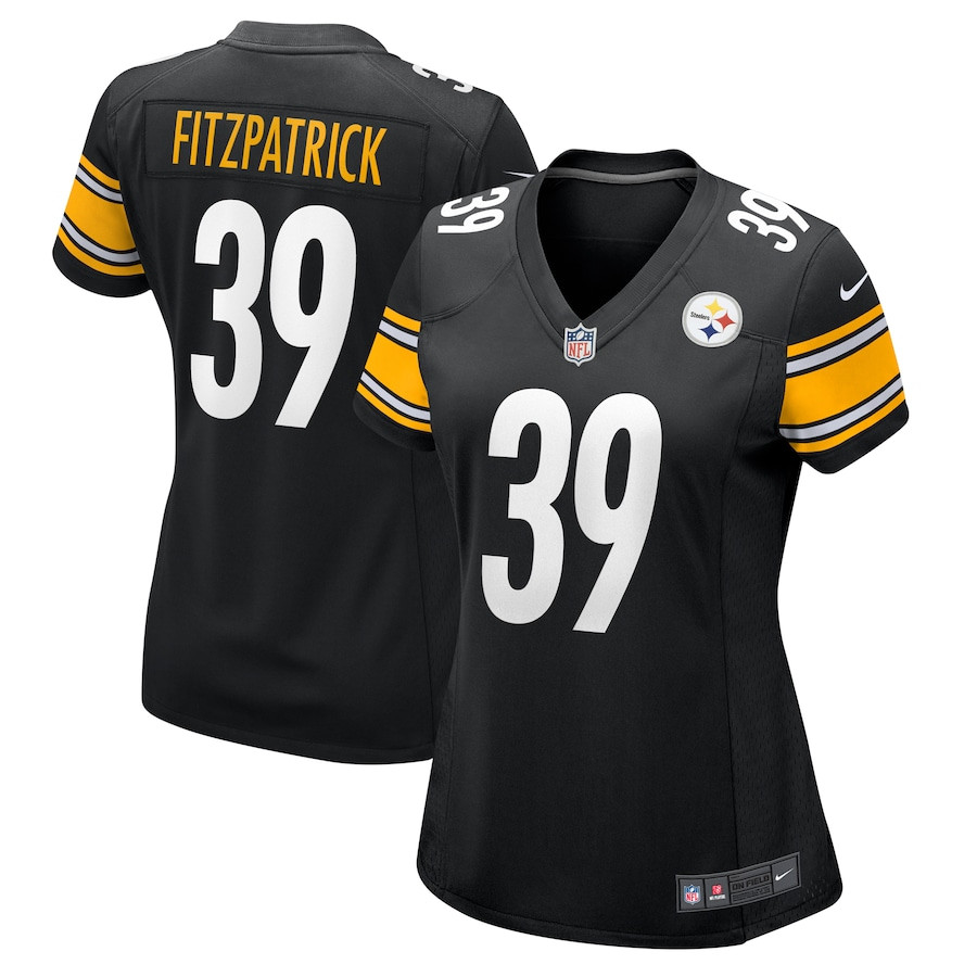 Minkah Fitzpatrick 39 Pittsburgh Steelers Women's Game Jersey - Black JS5551 nicesnker