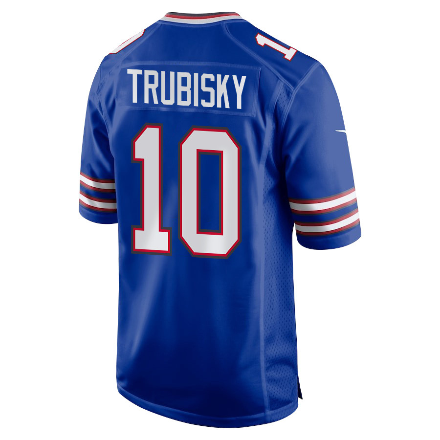 Alternative view of Mitch Trubisky 10 Buffalo Bills Team Game Men Jersey - Royal JS9476 nicesnker