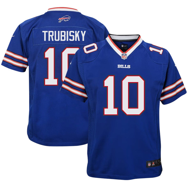 Mitch Trubisky 10 Buffalo Bills Team Game YOUTH Jersey - Royal JS2292 nicesnker