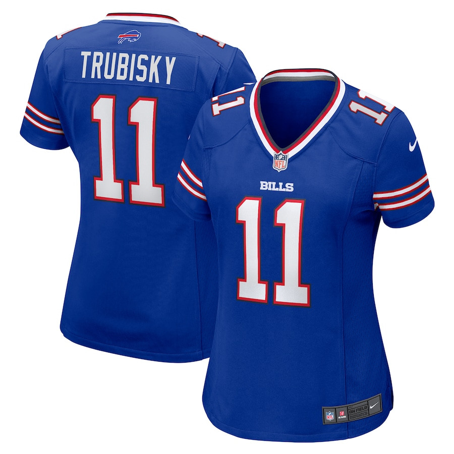 Mitchell Trubisky 11 Buffalo Bills Game Women Jersey - Royal JS6774 nicesnker