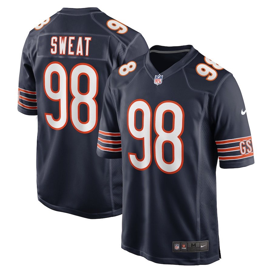 Montez Sweat 98 Chicago Bears Game Men Jersey - Navy JS5141 nicesnker